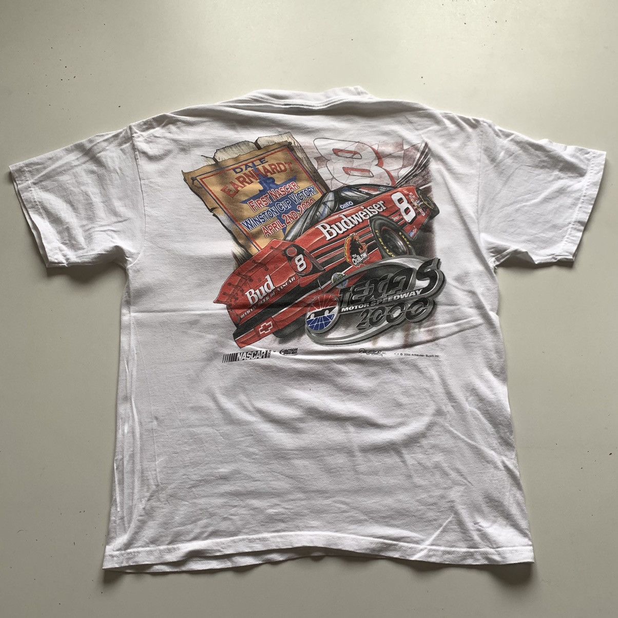 Budweiser Vintage 90s Budweiser nascar promo graphic t shirt rare Y2K Size US L / EU 52-54 / 3 - 3 Thumbnail
