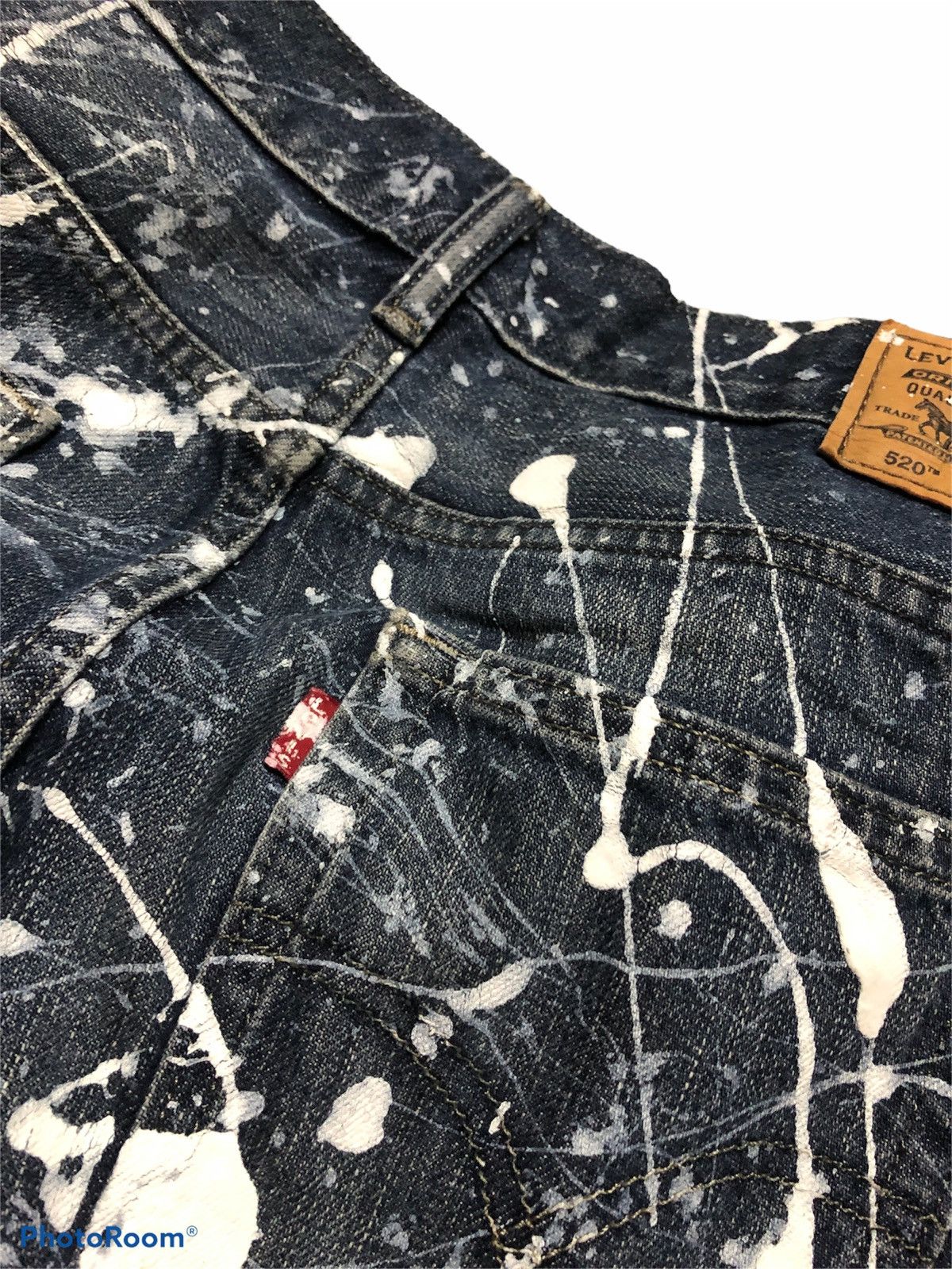 Levi's SPLATTERED PAINT LEVIS 520 135 YEARS ANNIVERSARY Size US 30 / EU 46 - 5 Thumbnail