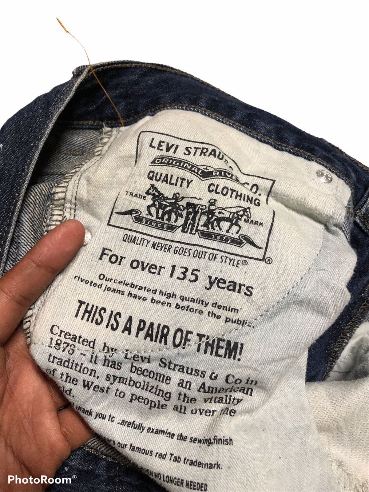 Levi's SPLATTERED PAINT LEVIS 520 135 YEARS ANNIVERSARY Size US 30 / EU 46 - 3 Thumbnail