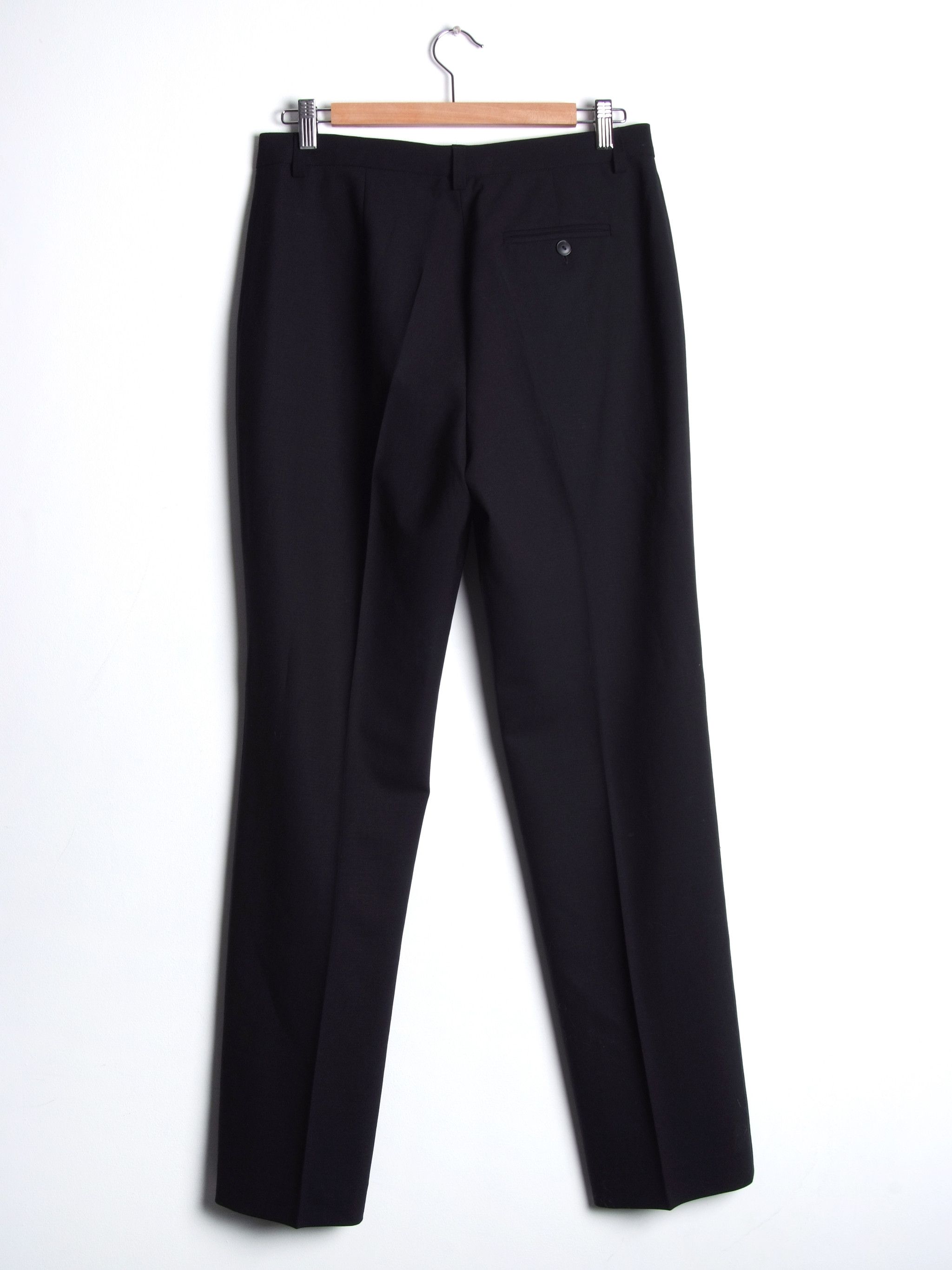 Designer PAUW Amsterdam Blue Wool High Rise Trousers Size 32" / US 10 / IT 46 - 2 Thumbnail