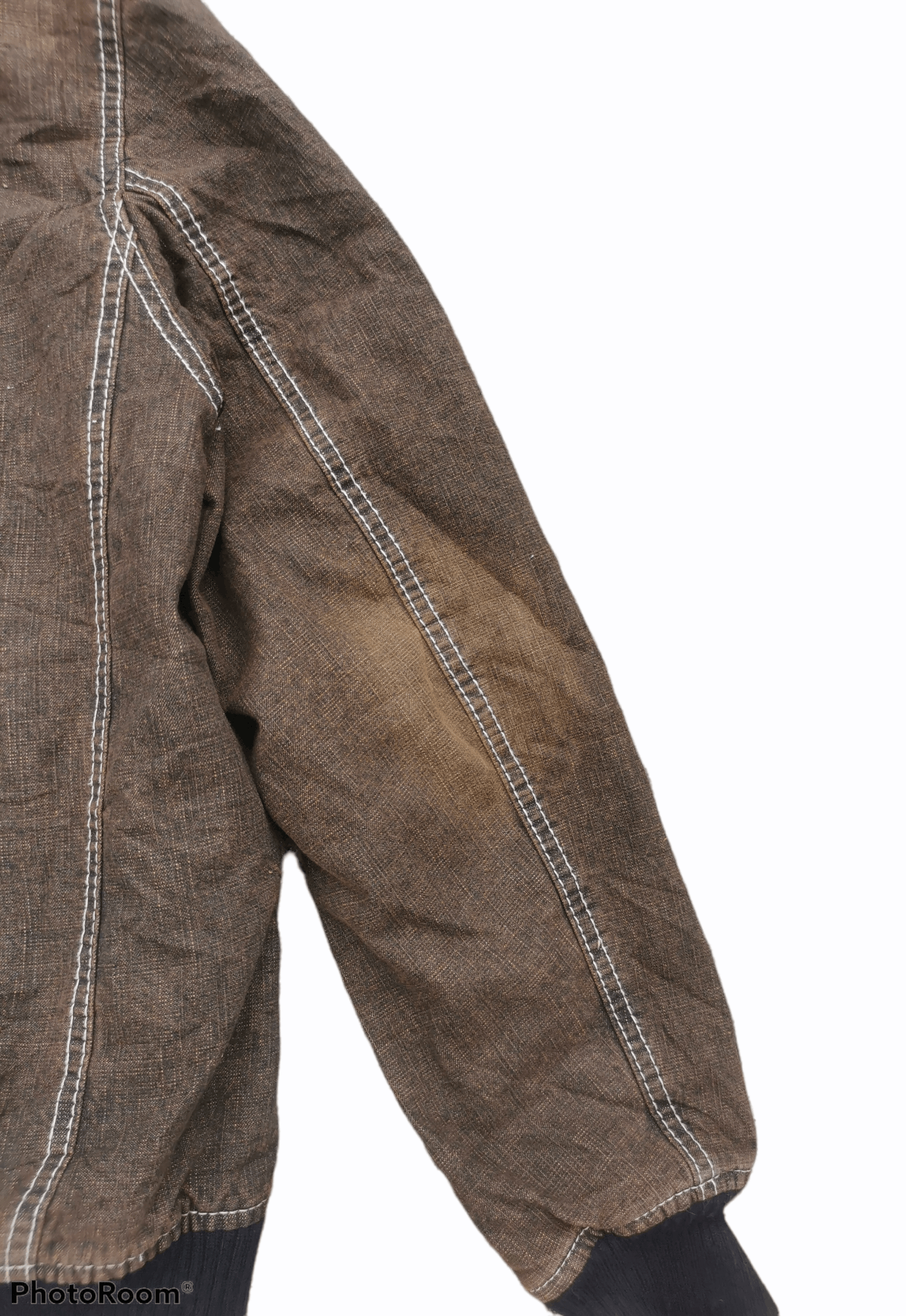 Japanese Brand Allix Design Fur Hoodie Canvas Bomber Jacket