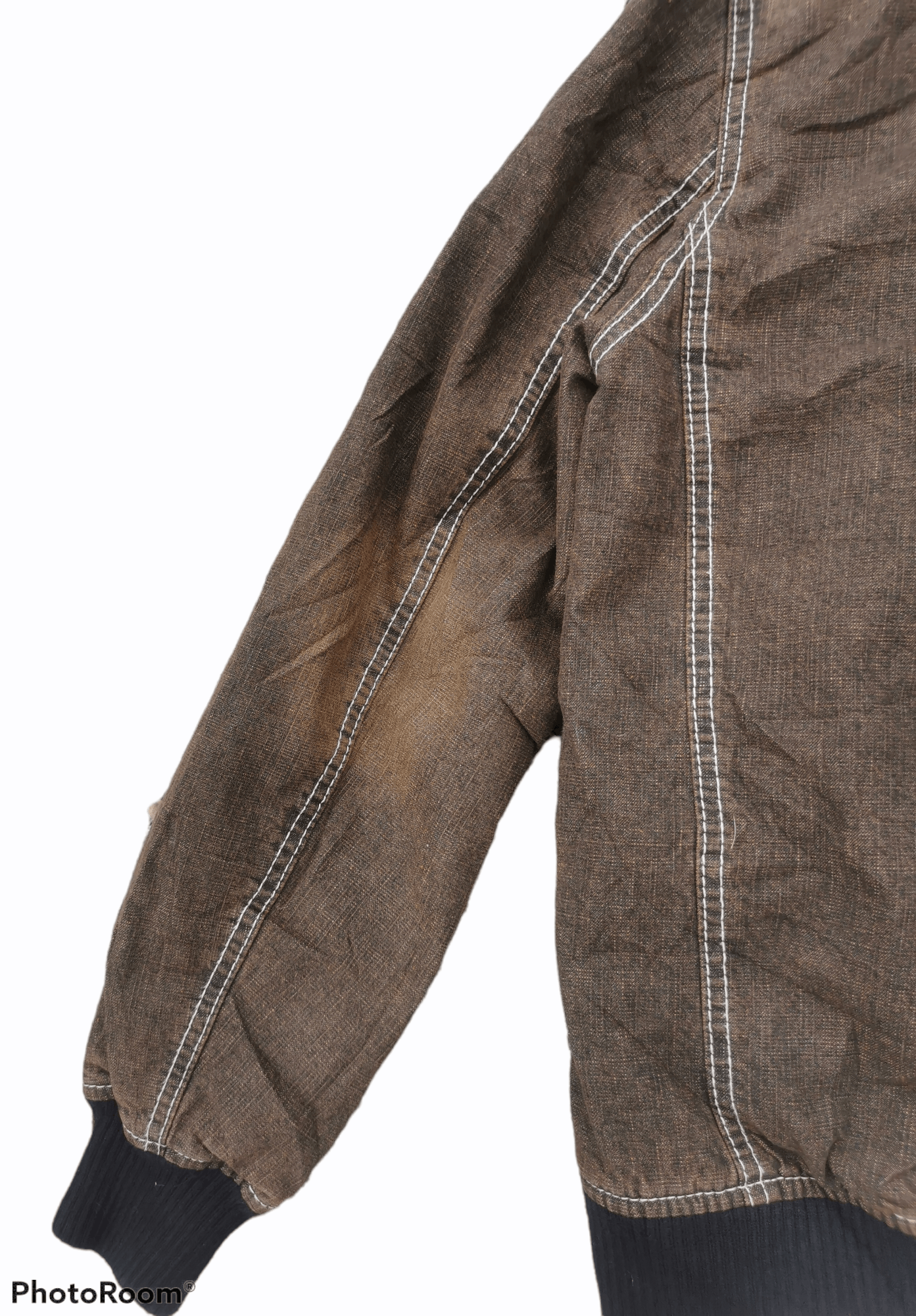 Japanese Brand Allix Design Fur Hoodie Canvas Bomber Jacket