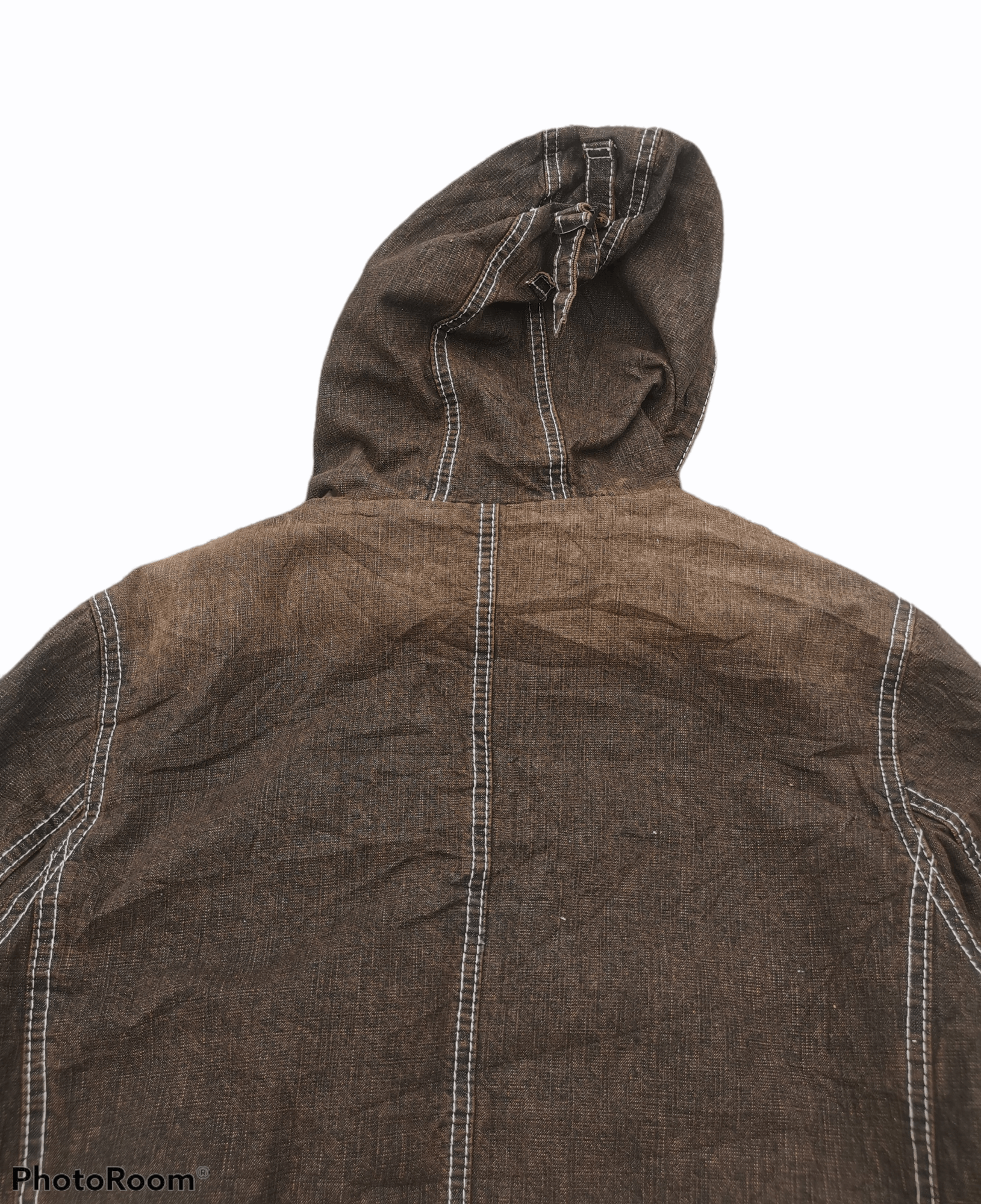Japanese Brand Allix Design Fur Hoodie Canvas Bomber Jacket