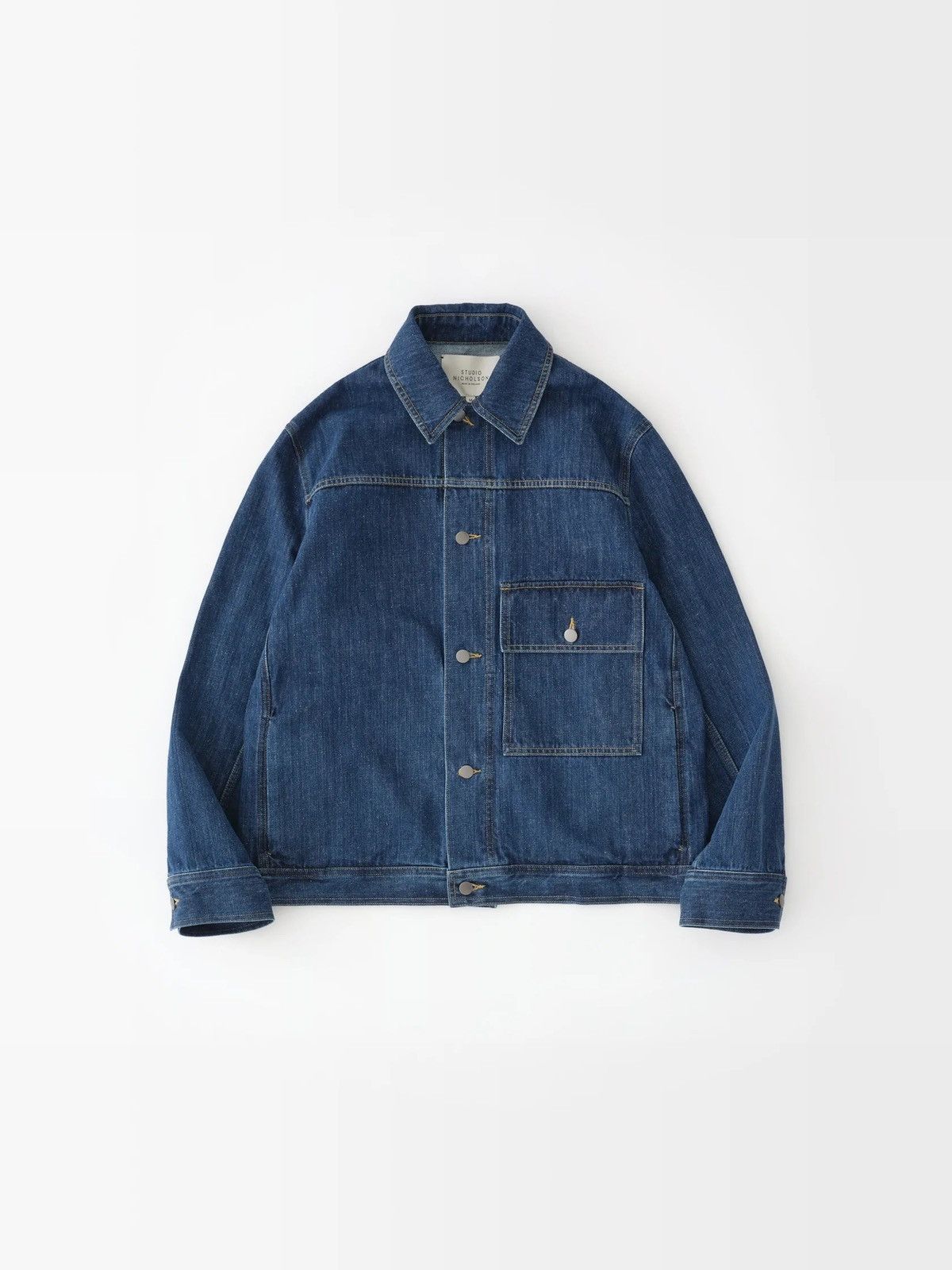Studio Nicholson Lazar Washed Selvedge Denim Jacket | Grailed