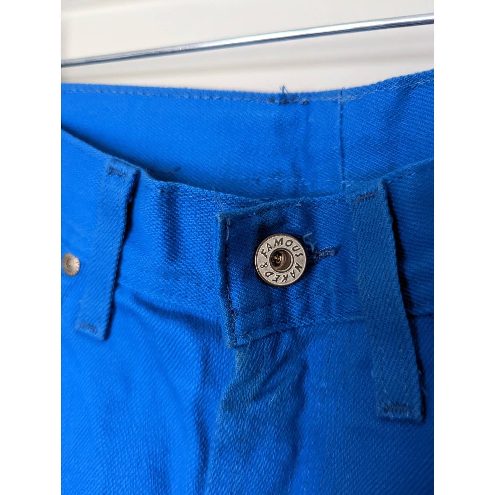 Naked & Famous Naked and Famous Electric Blue Chino (sz 29) Size US 29 - 2 Thumbnail