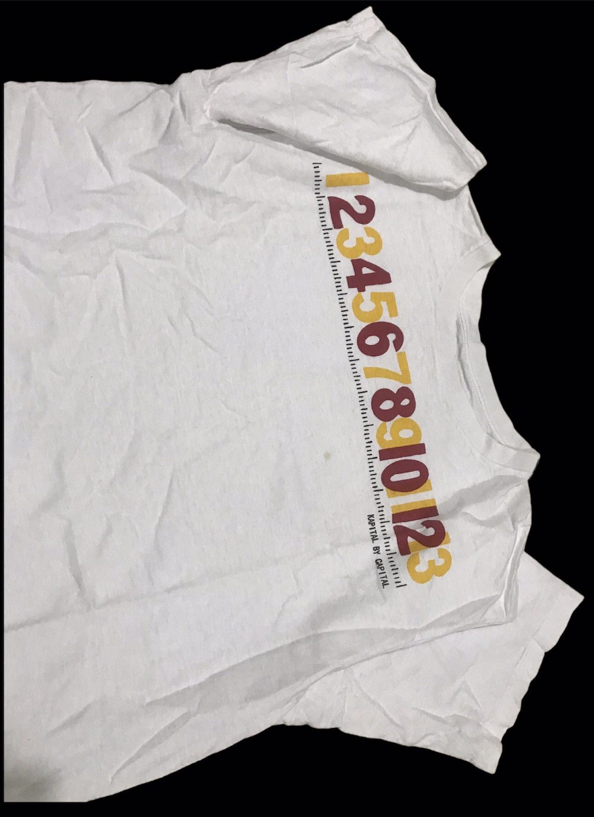 Kapital Kapital by Capital Tape Number Printed T-shirt Size US M / EU 48-50 / 2 - 3 Thumbnail