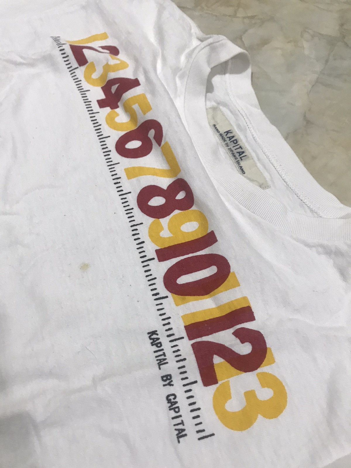 Kapital Kapital by Capital Tape Number Printed T-shirt Size US M / EU 48-50 / 2 - 11 Thumbnail