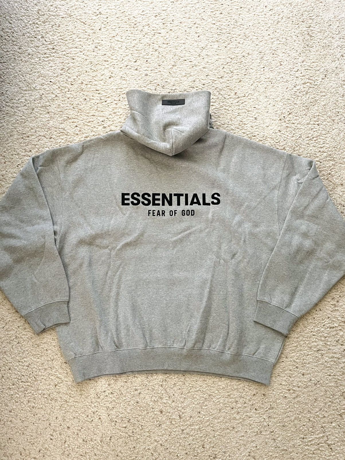 Fear of God Essentials Hoodie Dark Oatmeal SS22 size S