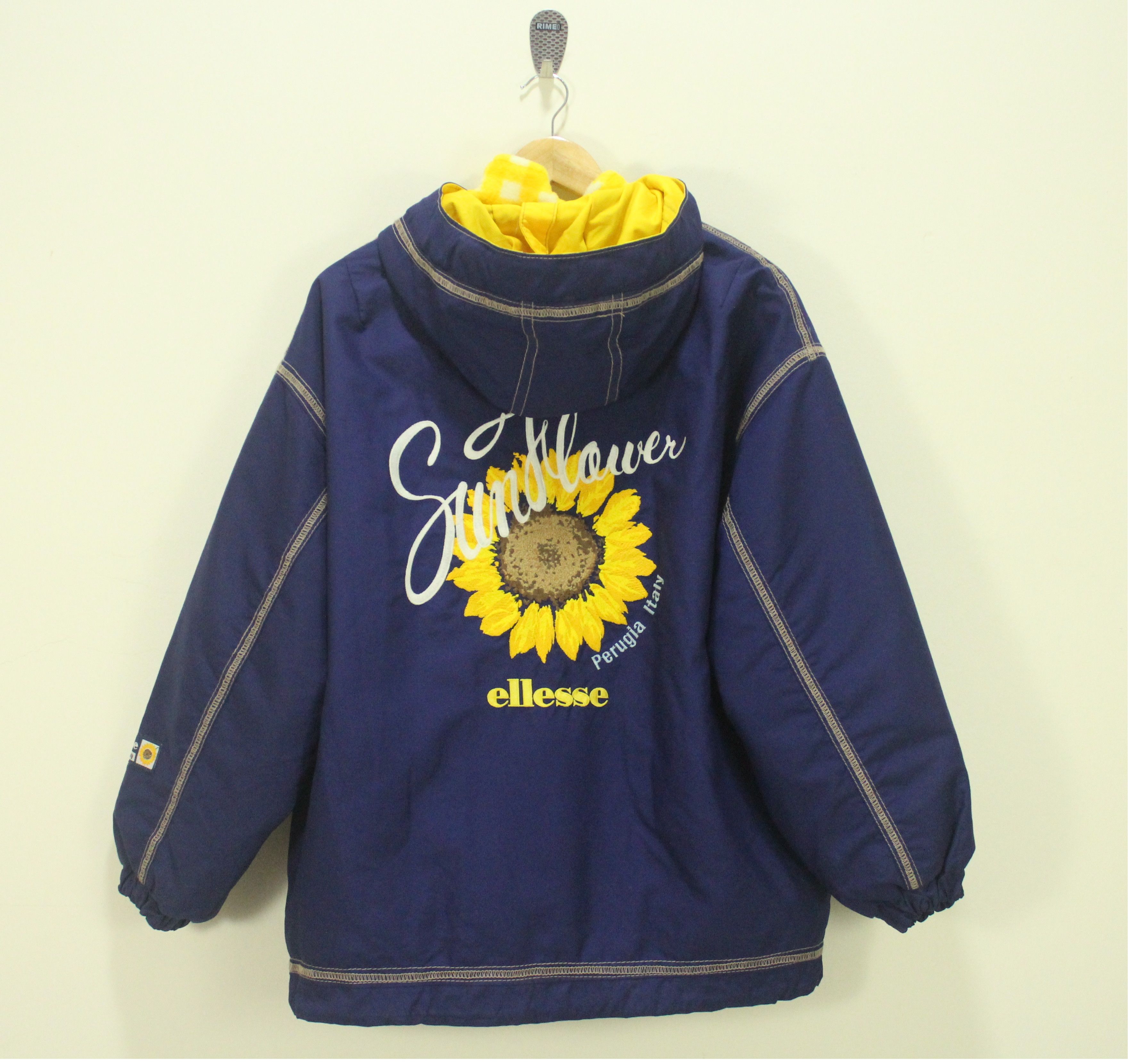 ELLESSE Jacket Ski Embroidery SunFlower Removable Lining