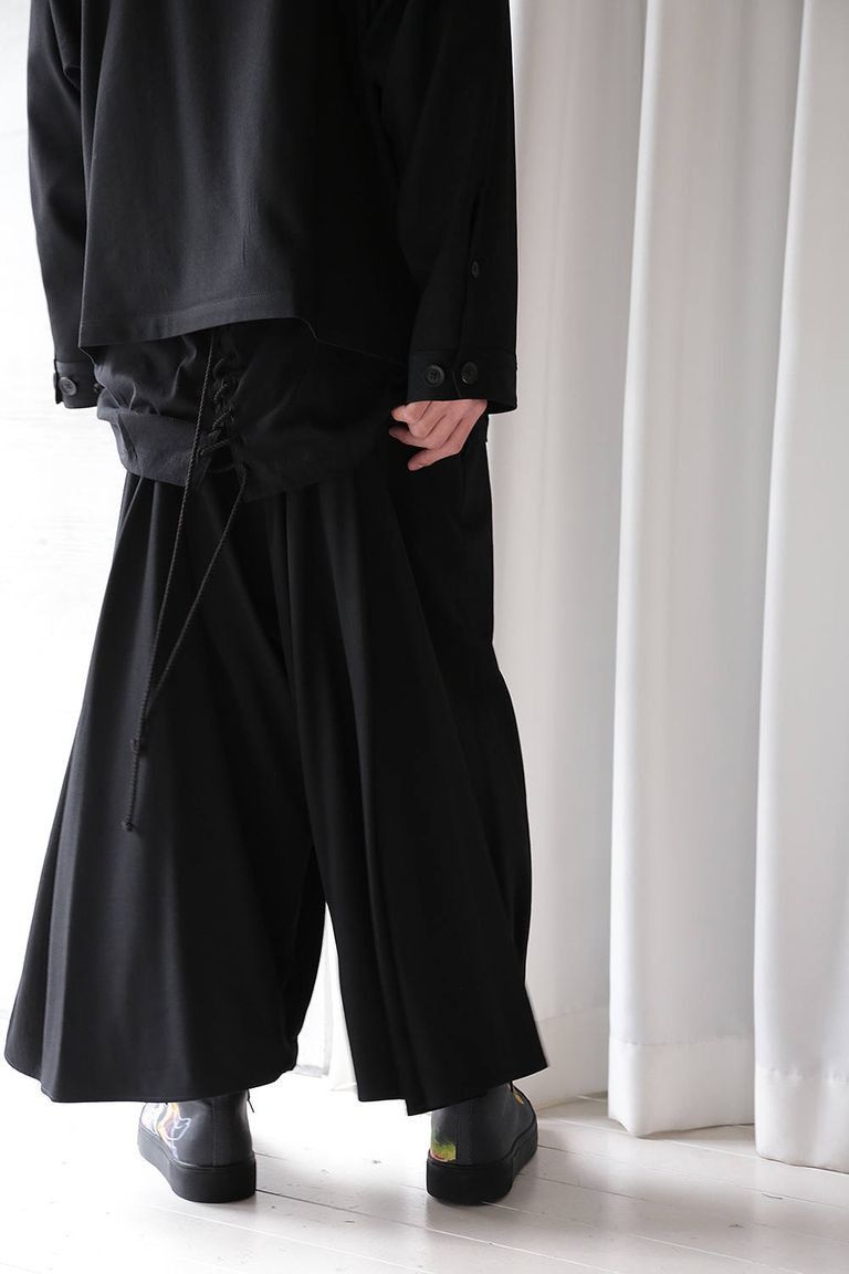 Yohji Yamamoto Yohji Yamamoto Pour Homme SS19 - KARASU Pants Wool Gabardine  | Grailed