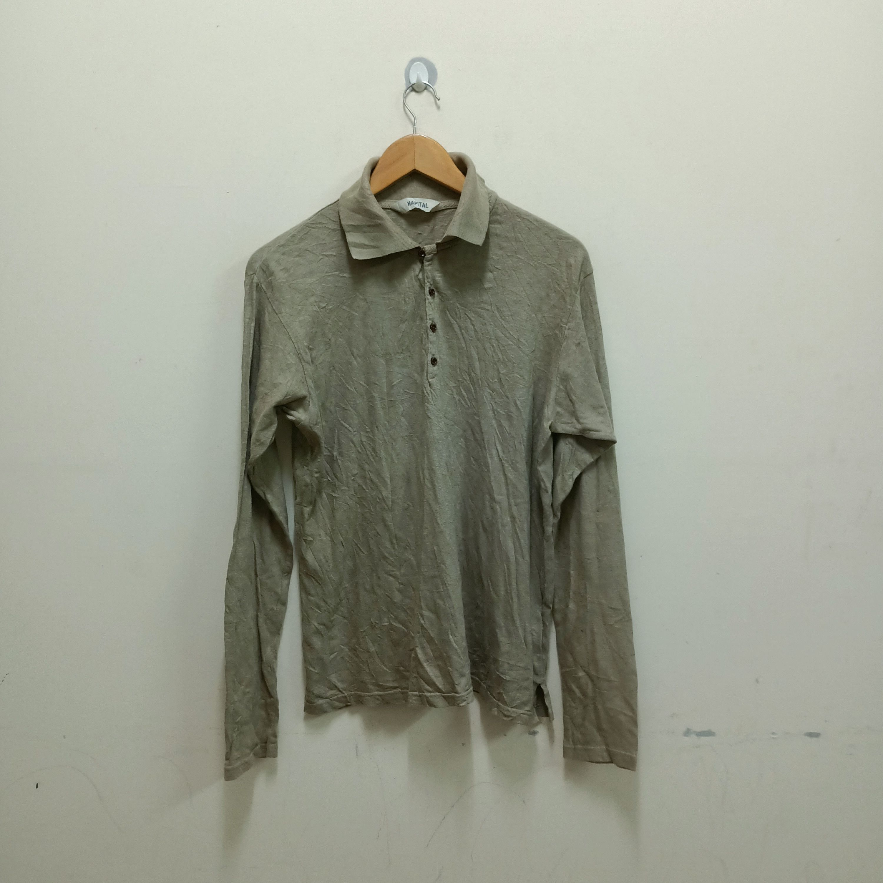 image of Kapital Japan Long Sleeve T-Shirts By Kiro Hirata in White, Men's (Size Medium)
