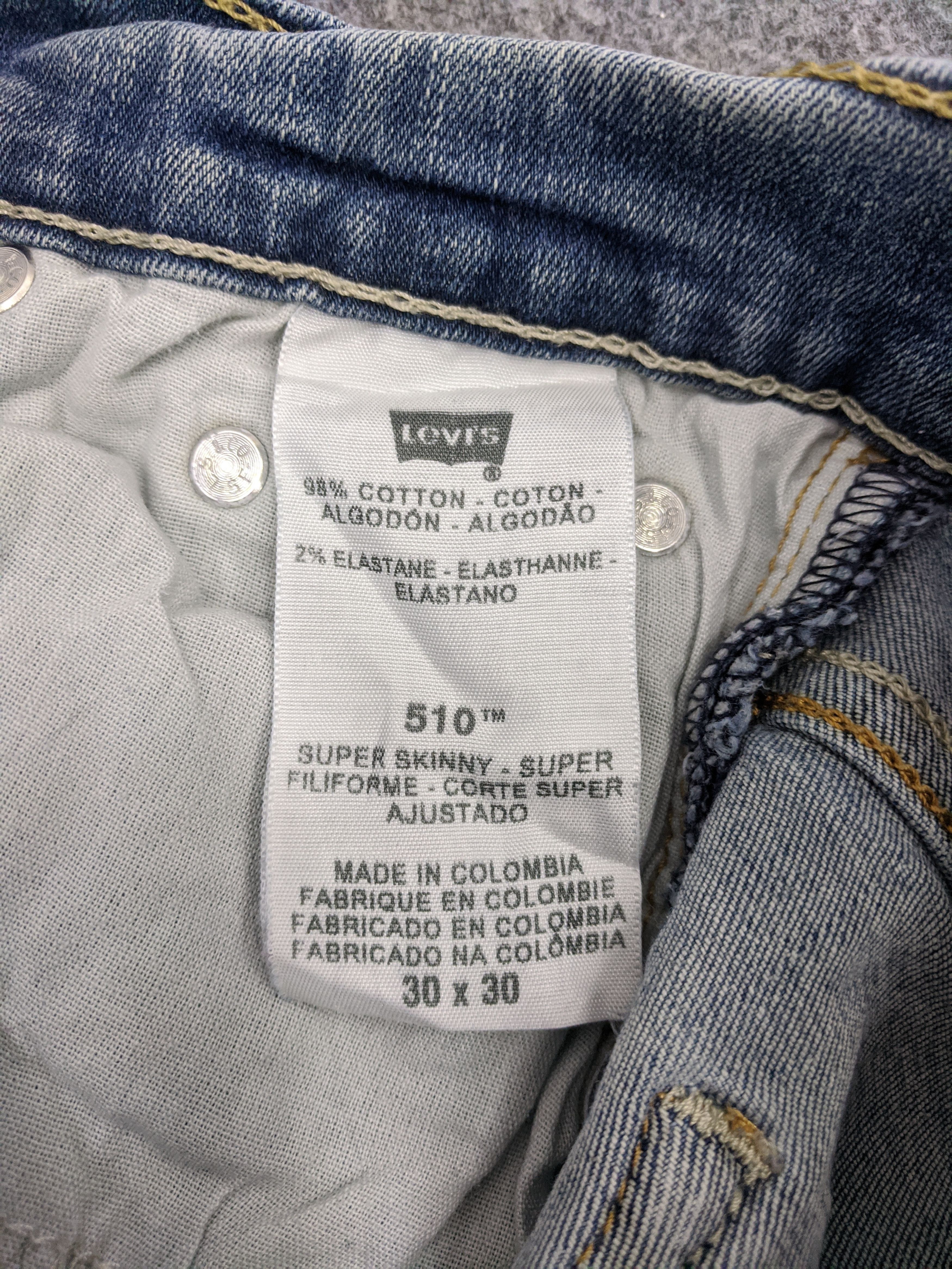 Levi's Vintage Levis 510 Jeans DP0912 Size US 30 / EU 46 - 6 Thumbnail