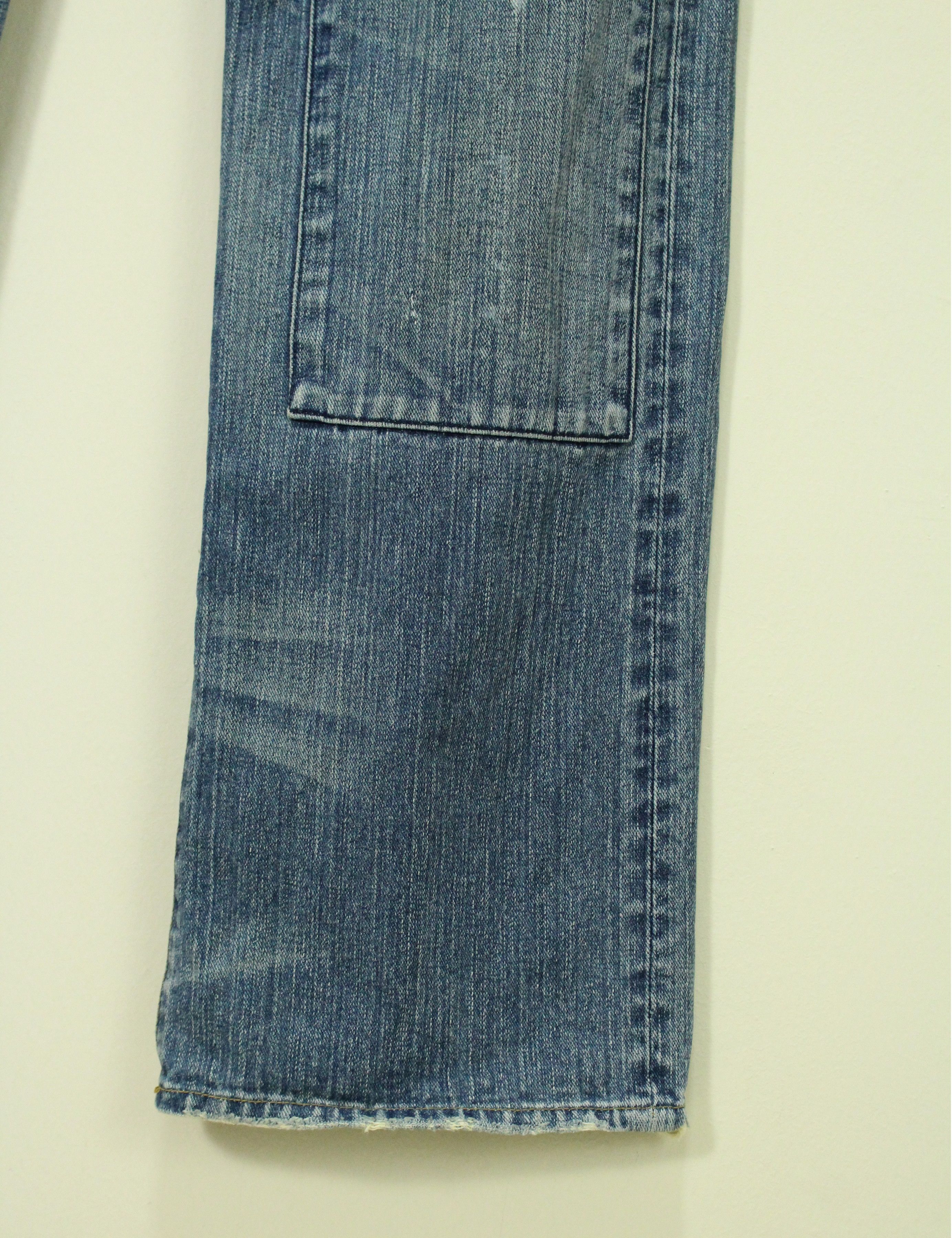 If Six Was Nine × Japanese Brand × Tornado Mart EXHIBITIONIST Denim Pants Trouser Distressed Patchwork Size US 32 / EU 48 - 6 Thumbnail