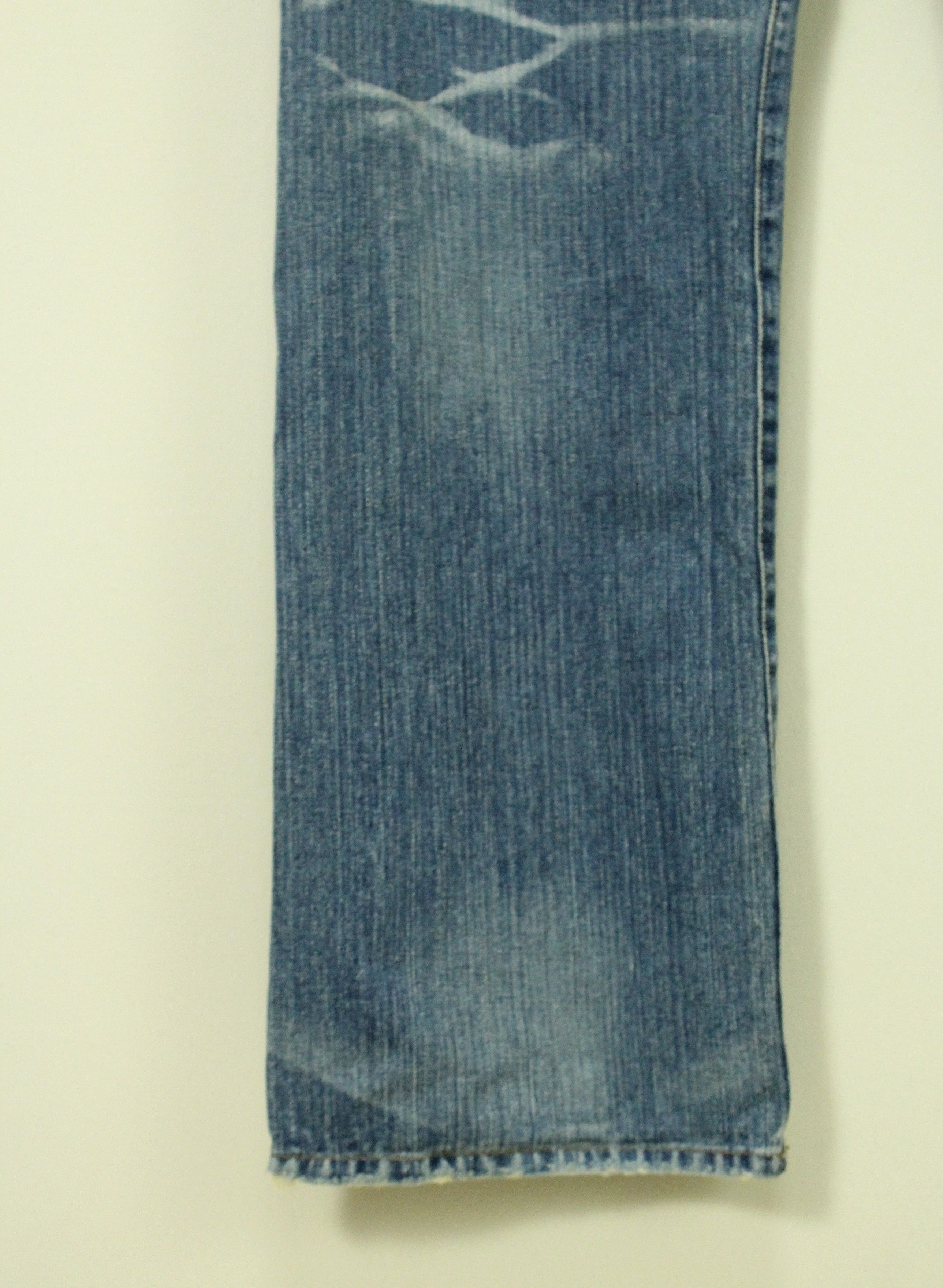 If Six Was Nine × Japanese Brand × Tornado Mart EXHIBITIONIST Denim Pants Trouser Distressed Patchwork Size US 32 / EU 48 - 15 Thumbnail