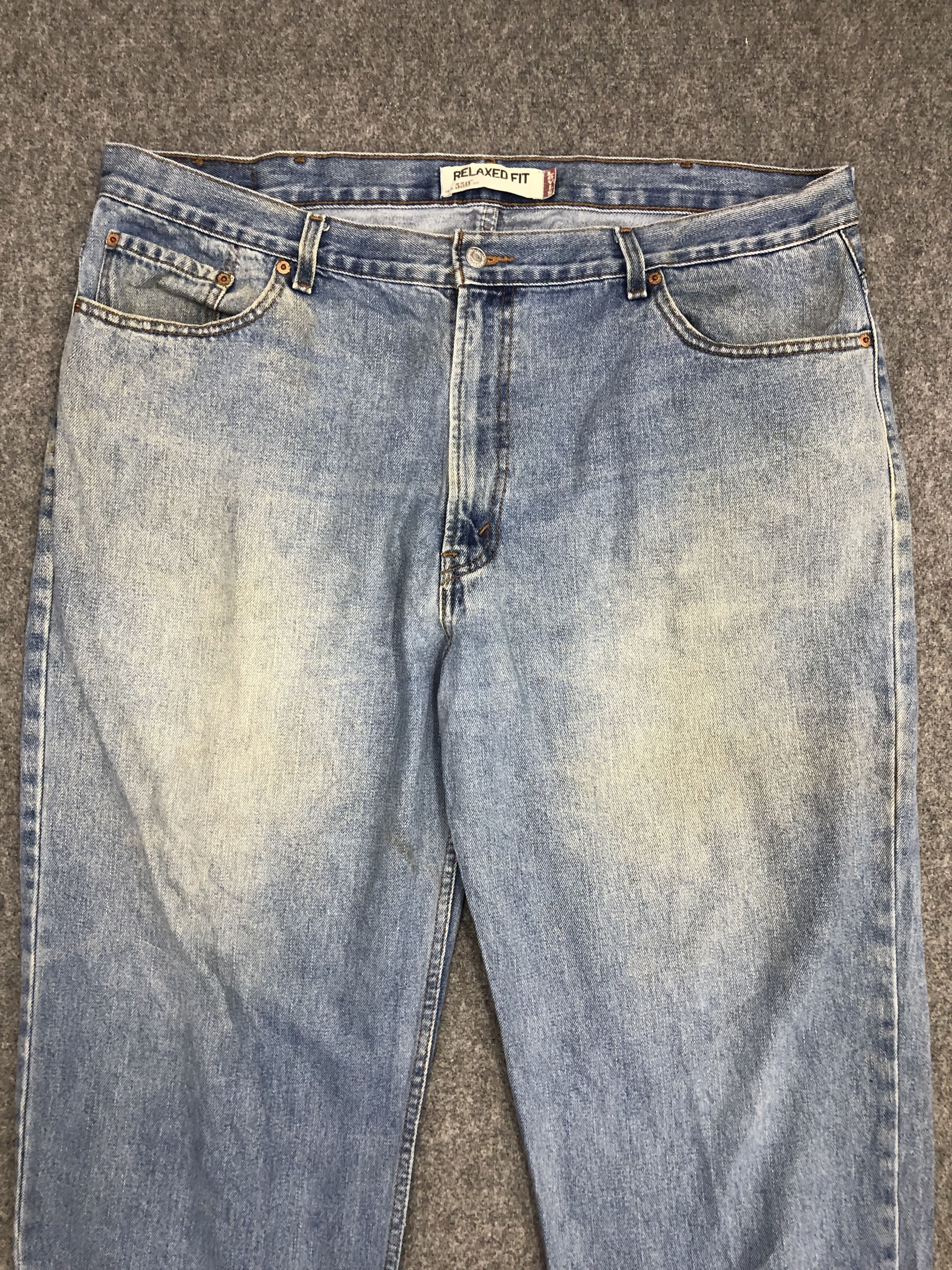 Levi's Vintage Levis 550 Light Wash Jeans DP0935 Size US 43 - 2 Thumbnail