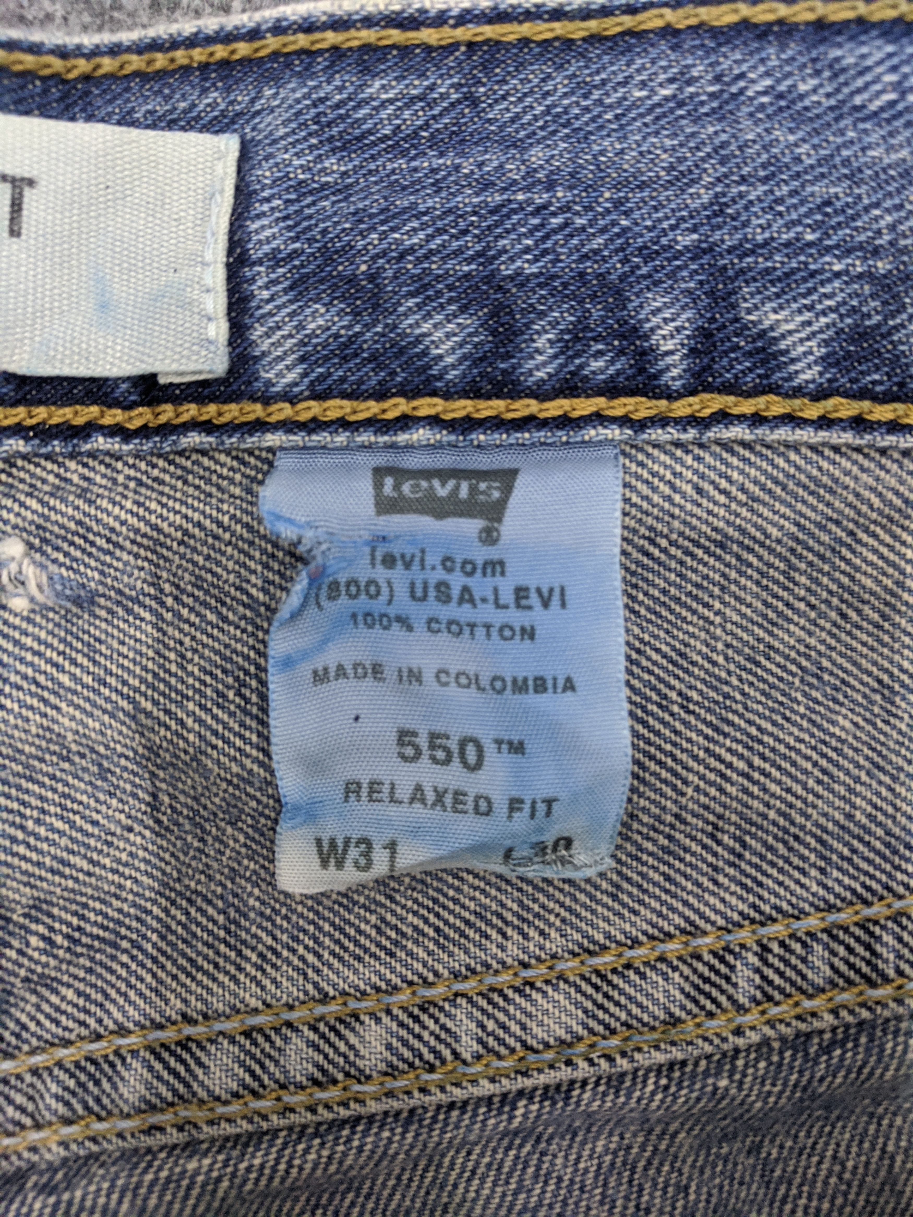 Levi's Vintage Levis 550 Light Wash Jeans DP0925 Size US 30 / EU 46 - 7 Thumbnail
