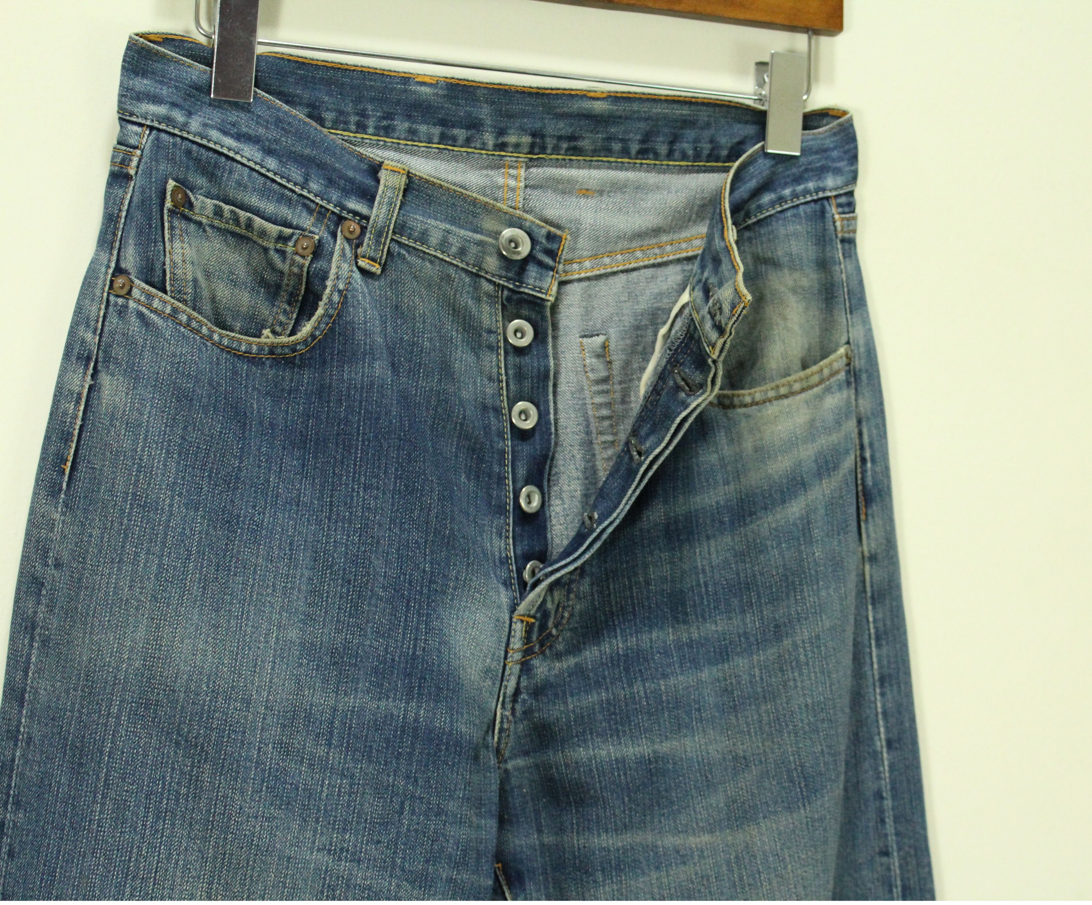 Futura × Stussy FUTURA Jeans Denim Distressed Jeans Faded Japan Vintage Size US 30 / EU 46 - 14 Thumbnail