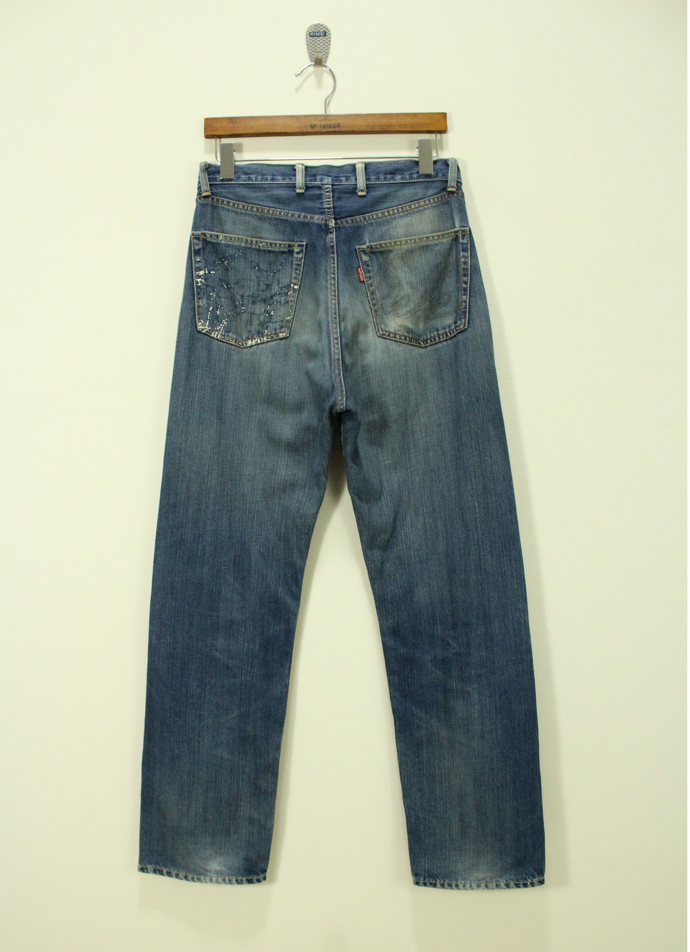 Futura × Stussy FUTURA Jeans Denim Distressed Jeans Faded Japan Vintage Size US 30 / EU 46 - 8 Thumbnail