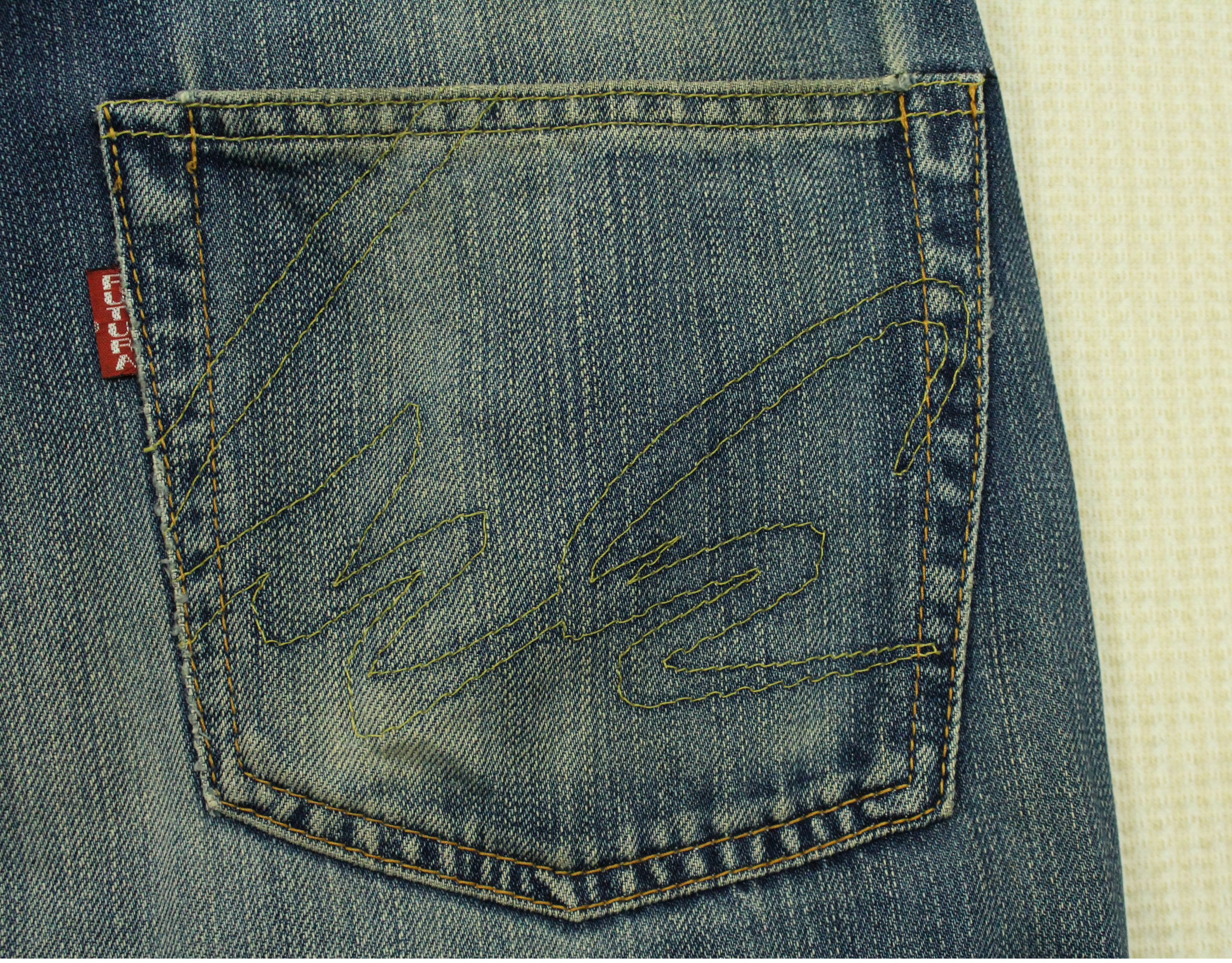 Futura × Stussy FUTURA Jeans Denim Distressed Jeans Faded Japan Vintage Size US 30 / EU 46 - 17 Thumbnail