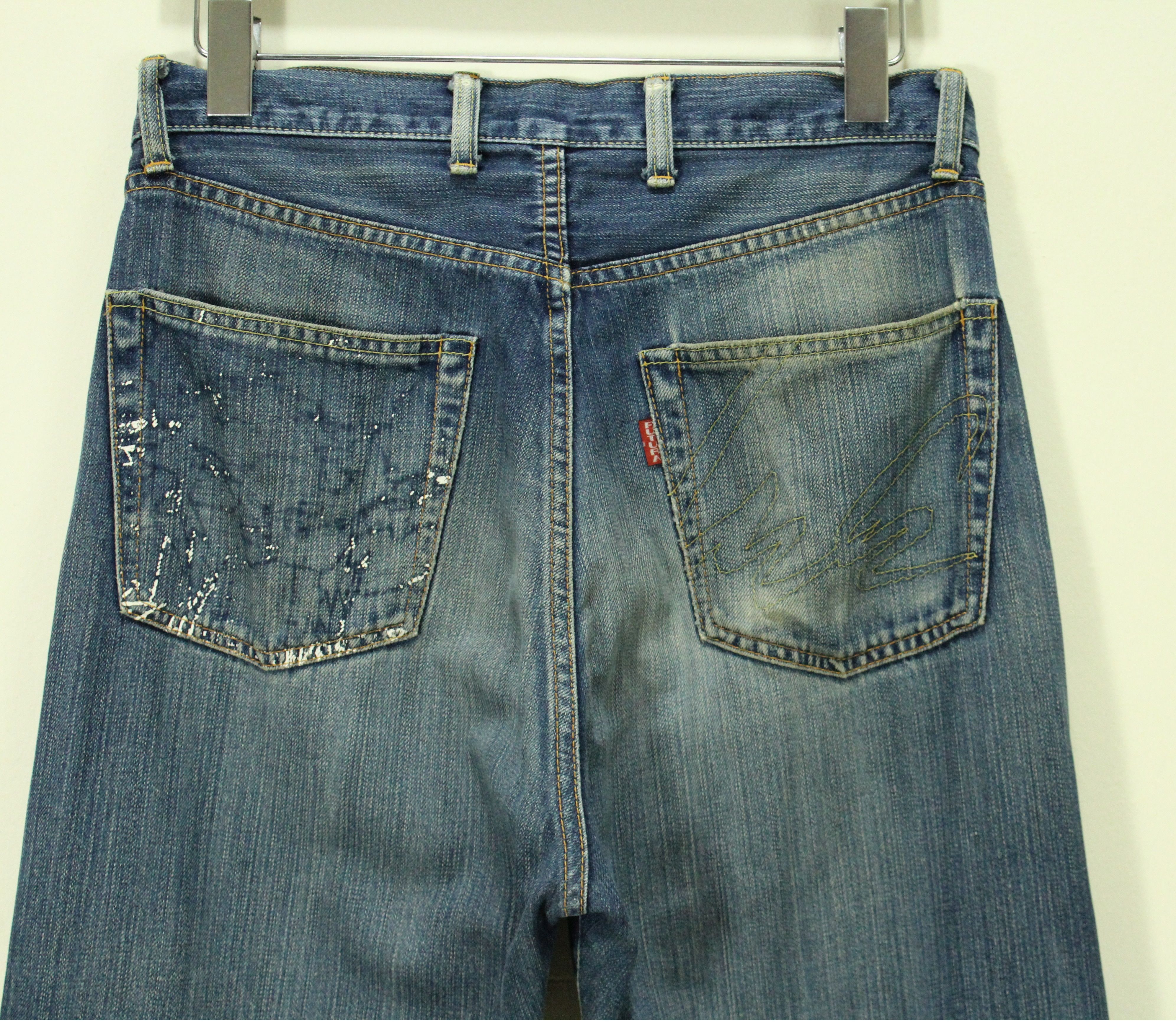Futura × Stussy FUTURA Jeans Denim Distressed Jeans Faded Japan Vintage Size US 30 / EU 46 - 9 Thumbnail