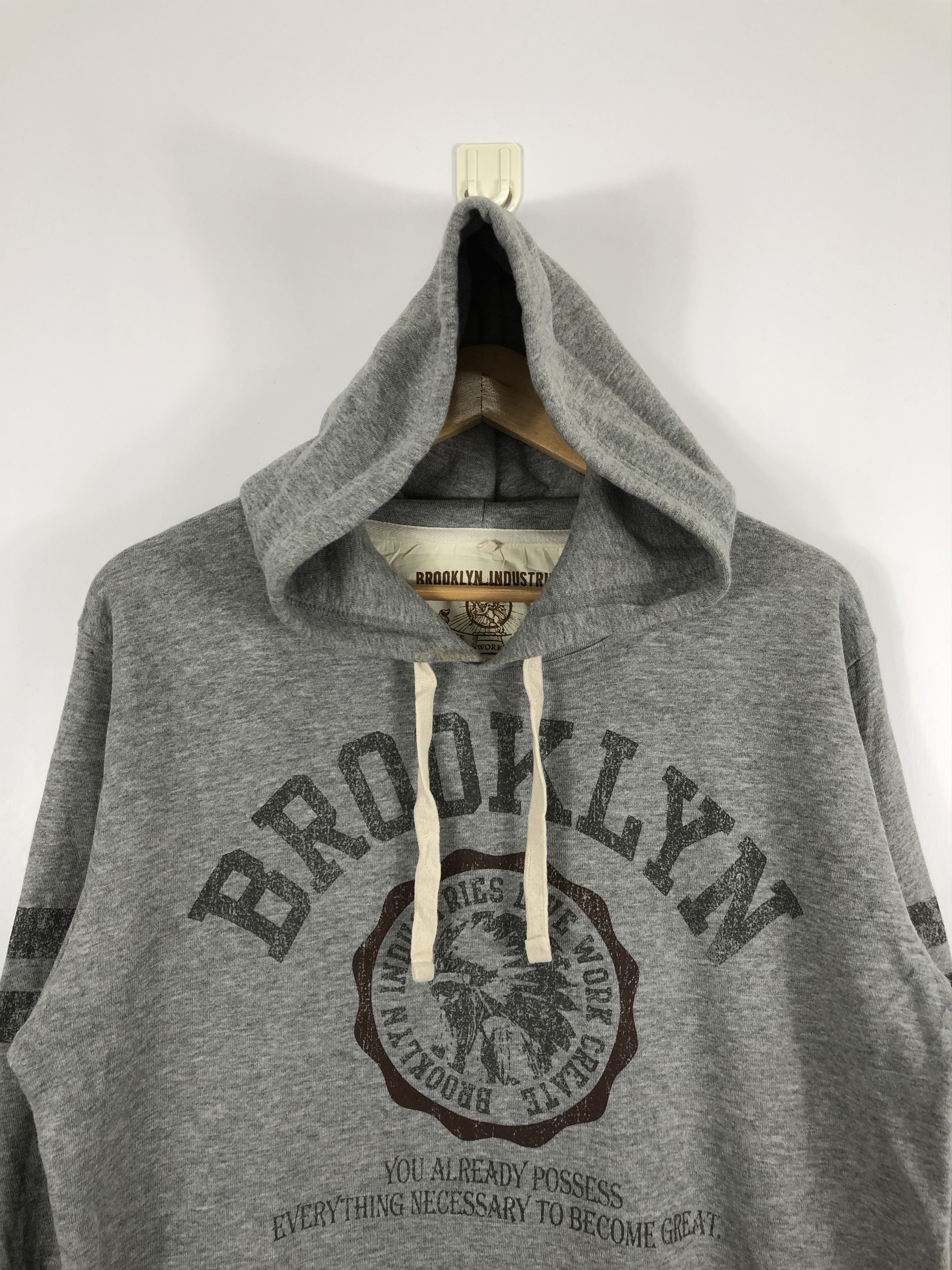 Brooklyn Industries × Vintage Vintage Brooklyn Industries Spellout Hoodie Size US L / EU 52-54 / 3 - 2 Thumbnail