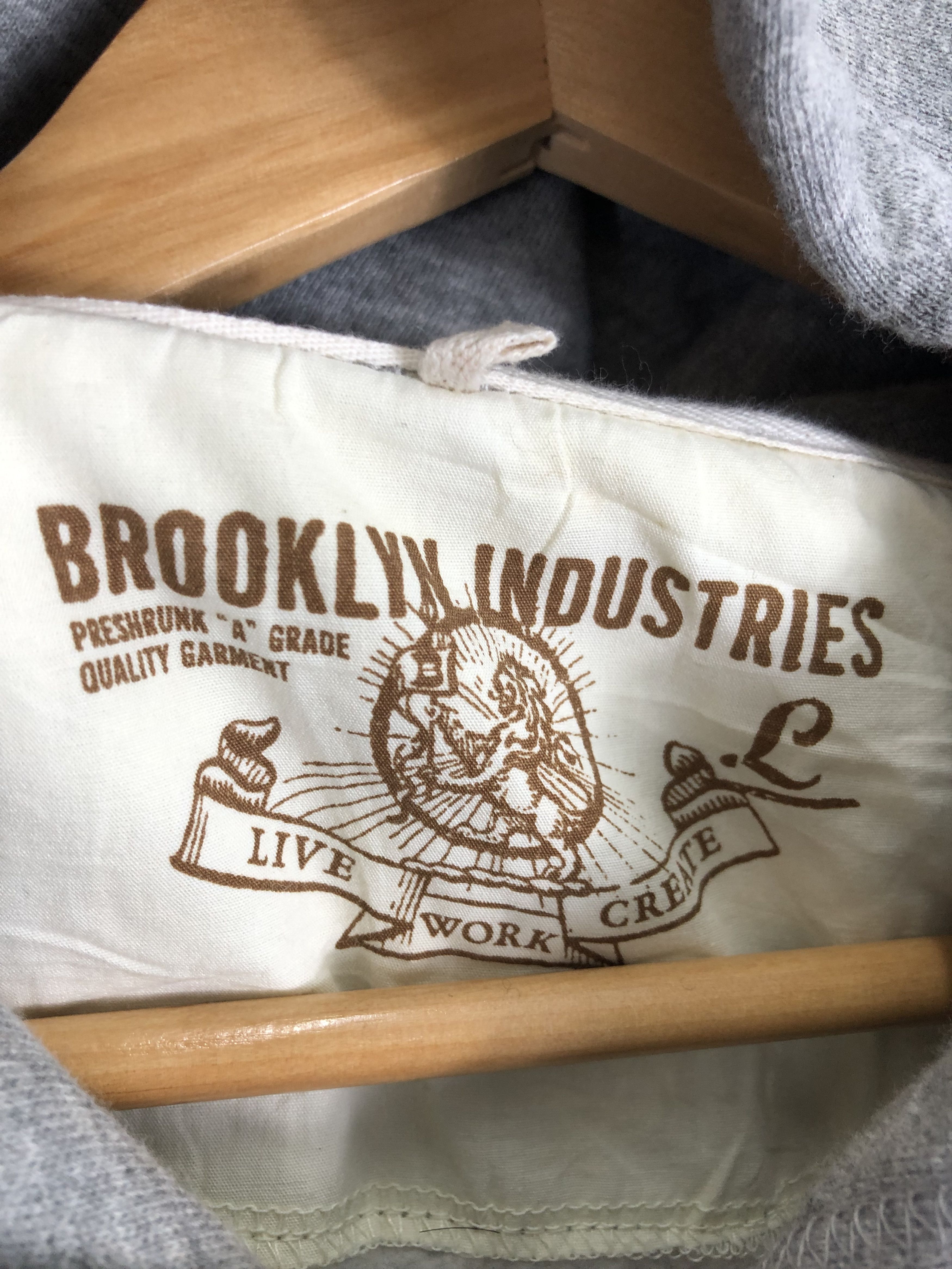 Brooklyn Industries × Vintage Vintage Brooklyn Industries Spellout Hoodie Size US L / EU 52-54 / 3 - 5 Thumbnail