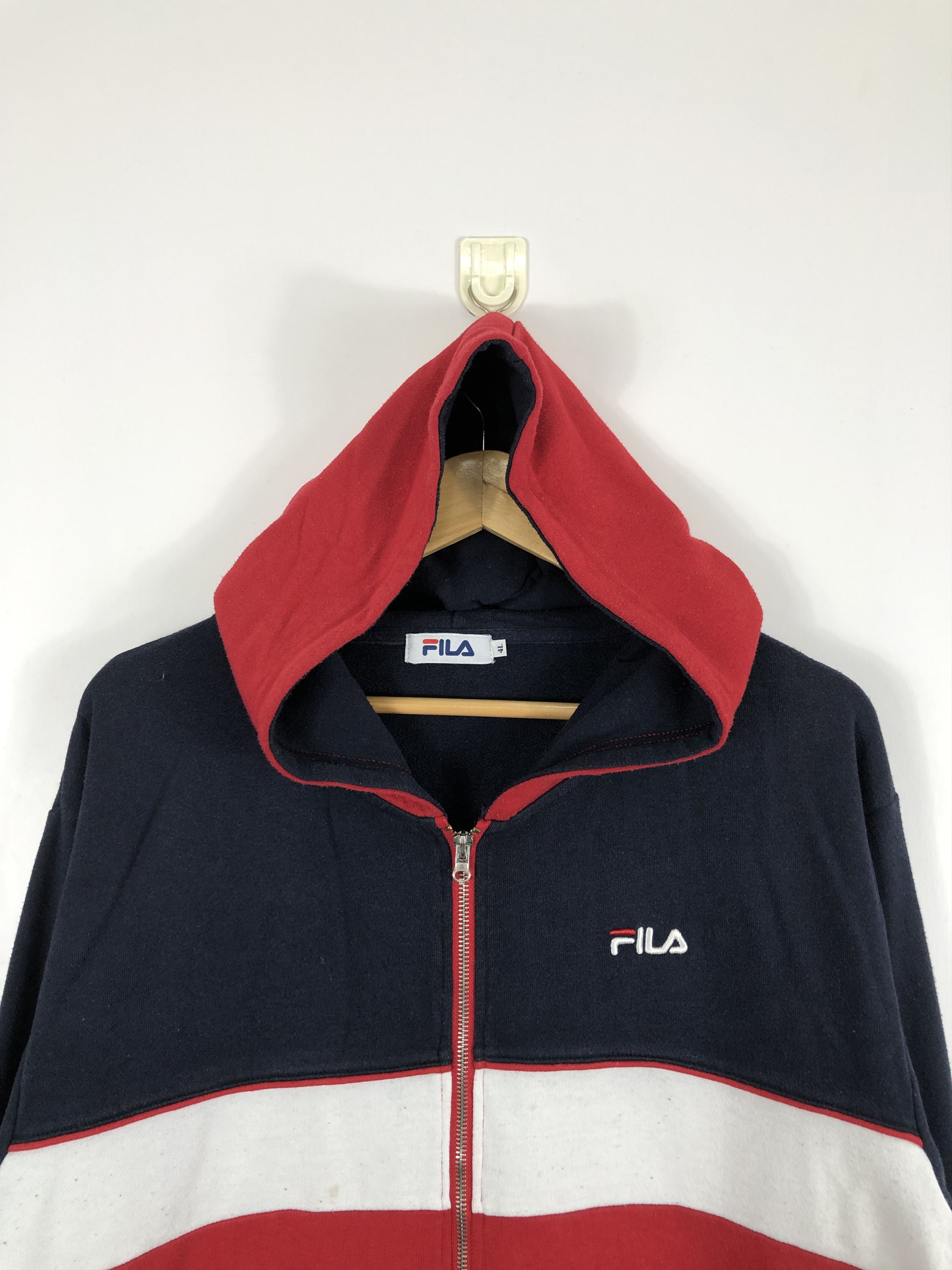 Fila × Vintage Vintage Fila Fleece Hoodie Size US L / EU 52-54 / 3 - 2 Thumbnail