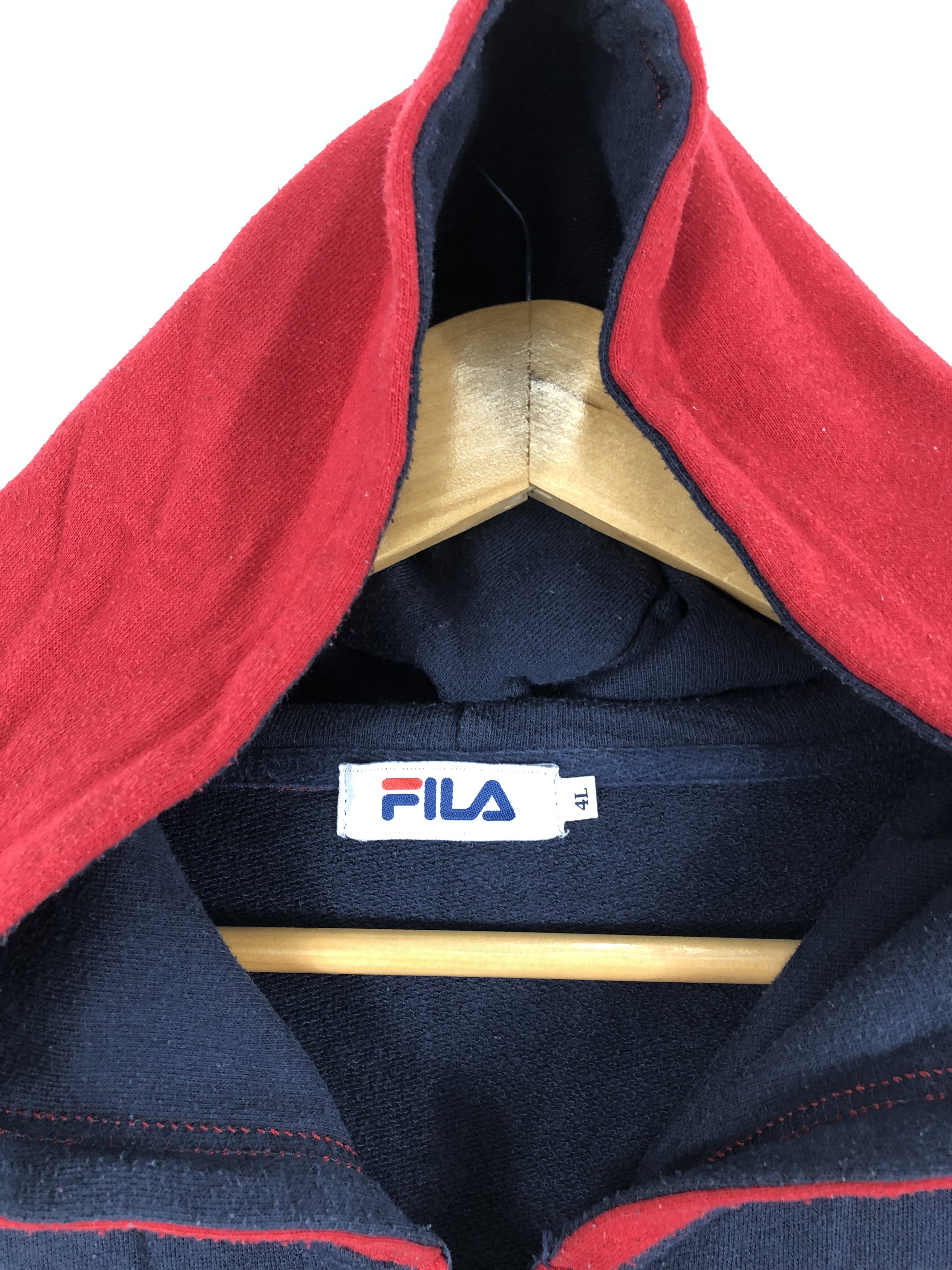 Fila × Vintage Vintage Fila Fleece Hoodie Size US L / EU 52-54 / 3 - 5 Thumbnail