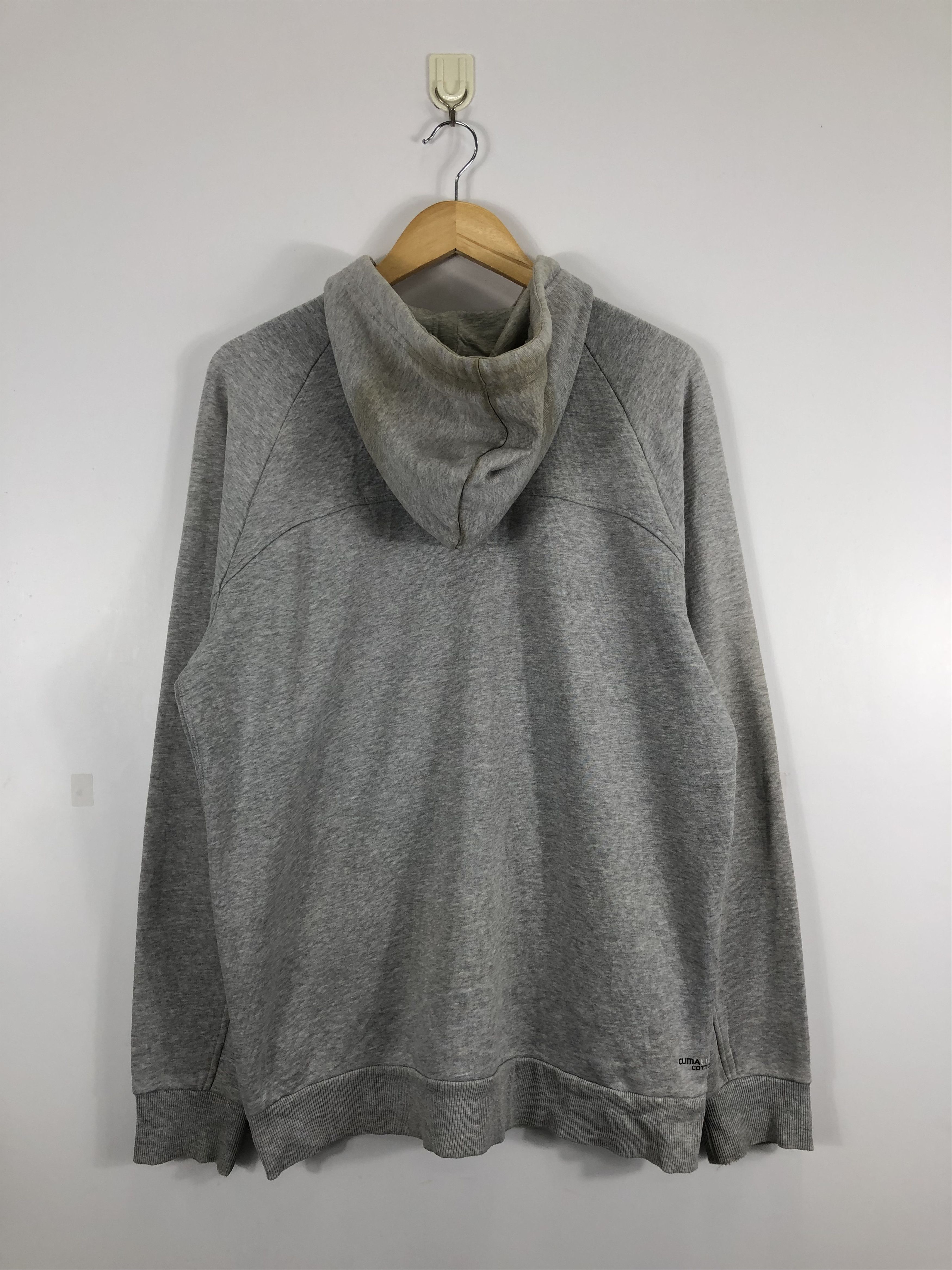 Adidas × Vintage Vintage Adidas Logo Hoodie Size US L / EU 52-54 / 3 - 3 Thumbnail