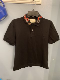 Polo with cheap snake on collar