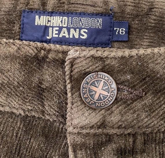 Michiko Koshino × Michiko Koshino London 🇯🇵 Brown Corduroy Flare 🇯🇵 Size 32" / US 10 / IT 46 - 6 Thumbnail