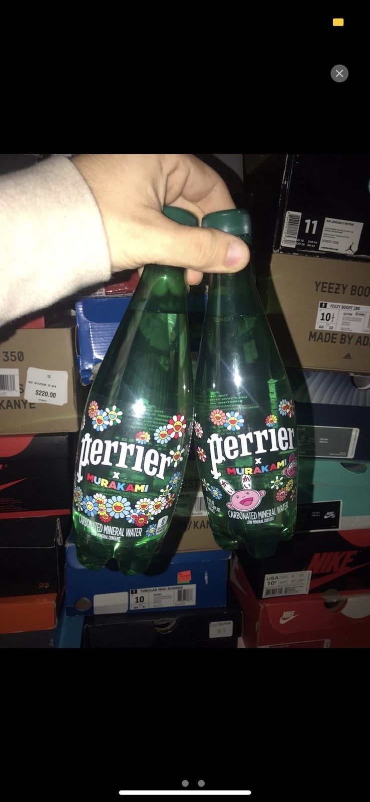 Takashi Murakami Takashi Murakami x Perrier 16.9FL OZ Plastic Bottle Set Size ONE SIZE - 1 Thumbnail