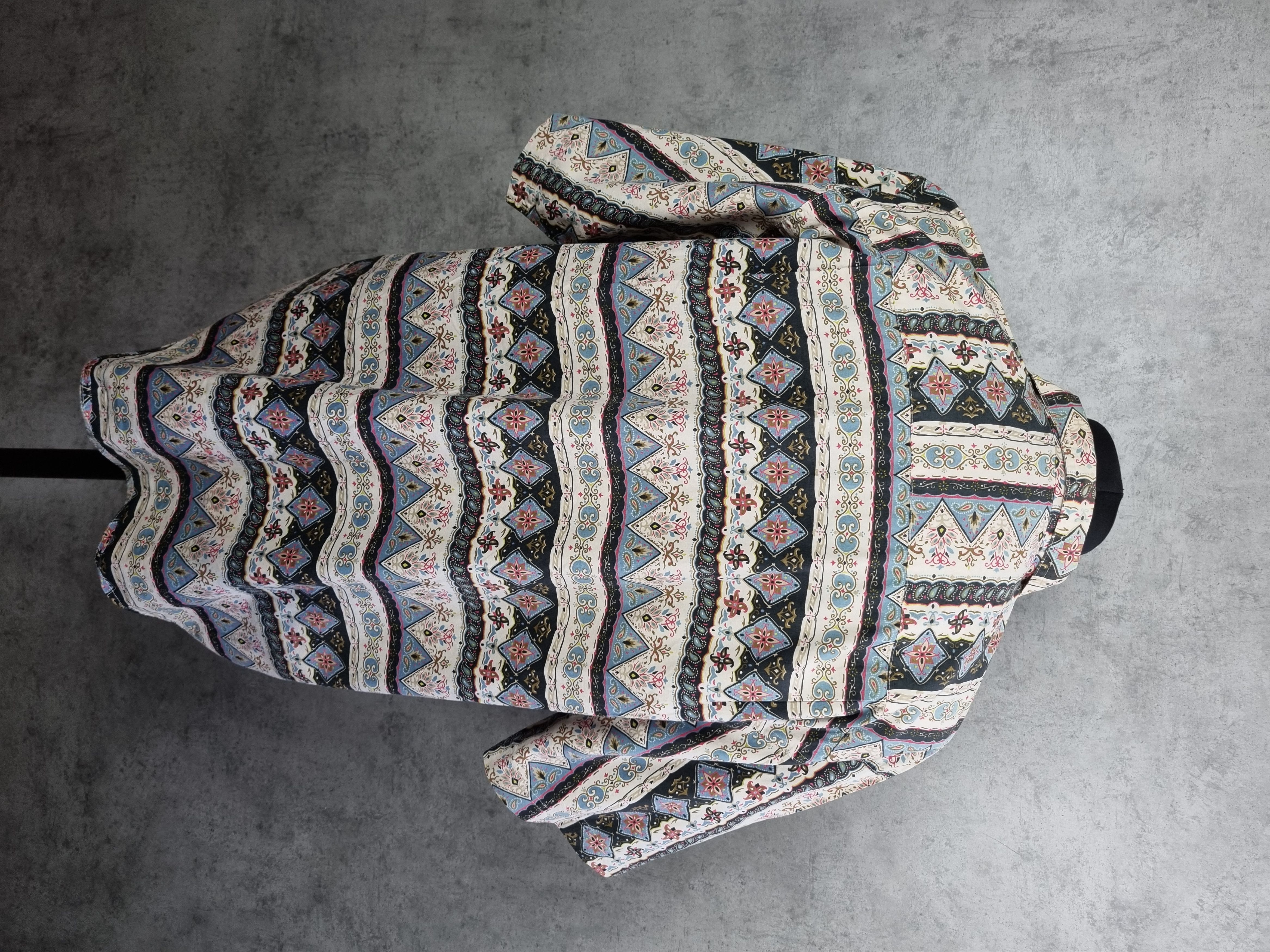 Cowboy Equipment × Vintage 90s Beautiful Abstract Holiday Shirt Dries van Noten Style Size US L / EU 52-54 / 3 - 4 Thumbnail