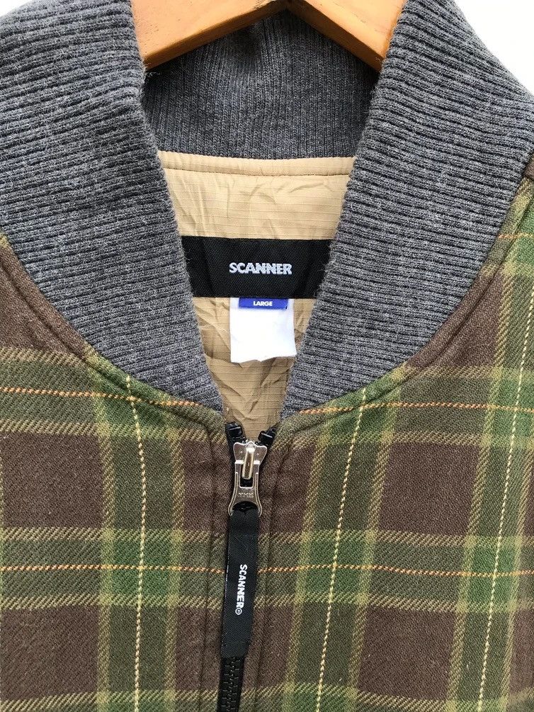 Japanese Brand Vintage Scanner Japanese Brand Checked Tartan Bomber Jacket Size US M / EU 48-50 / 2 - 2 Thumbnail