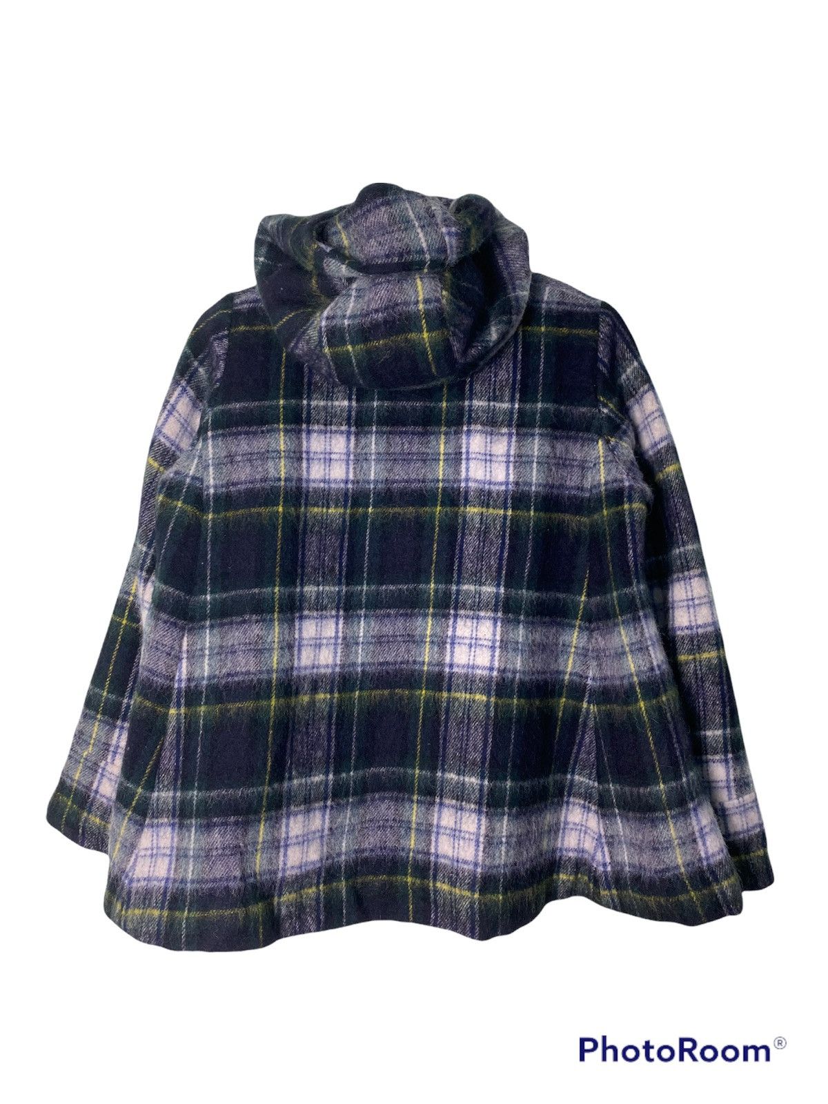 Issey Miyake × Japanese Brand 💥Last Drop💥Issey Miyake Wool Mohair Tartan Poncho Size US M / EU 48-50 / 2 - 4 Thumbnail
