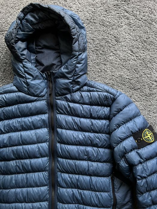 Stone island garment dyed micro store yarn down