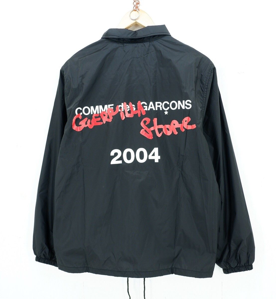 Comme des Garcons Light Jackets Black Back Logo Print Nylon Coach Size US M / EU 48-50 / 2 - 1 Preview