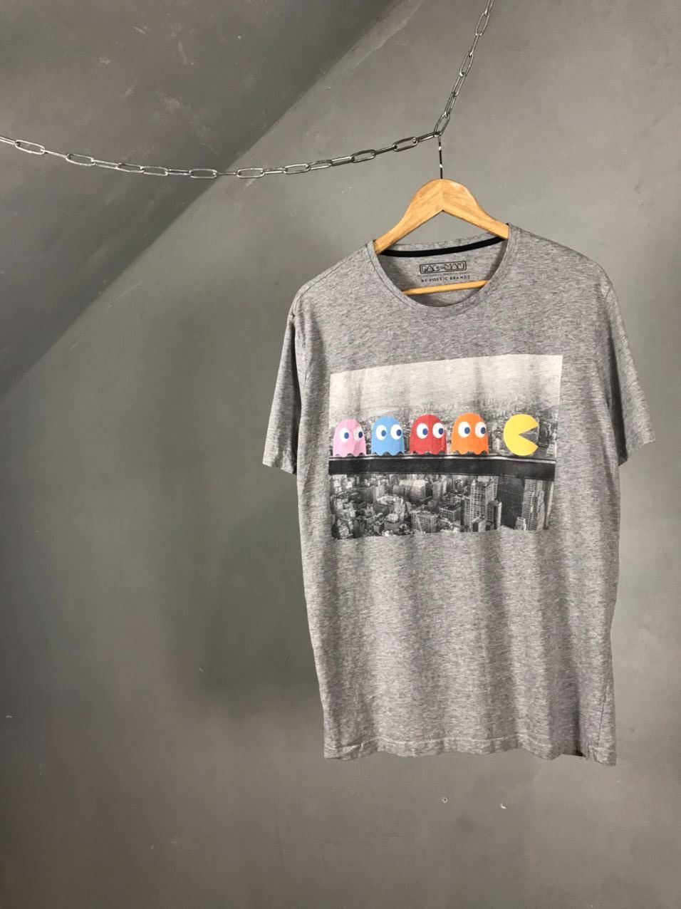 Other PAC-MAN game streetwear gray tee Size US XL / EU 56 / 4 - 1 Thumbnail
