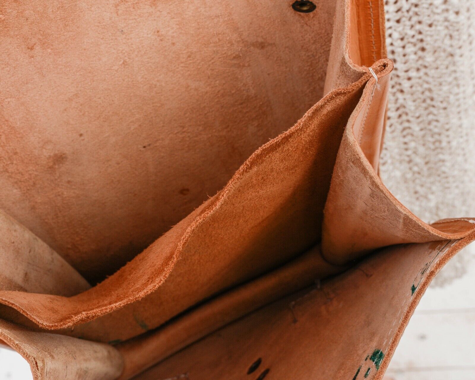 Other × Vintage Vintage Handmade Messenger Leather Shoulder Cross Body Bag Size ONE SIZE - 3 Thumbnail