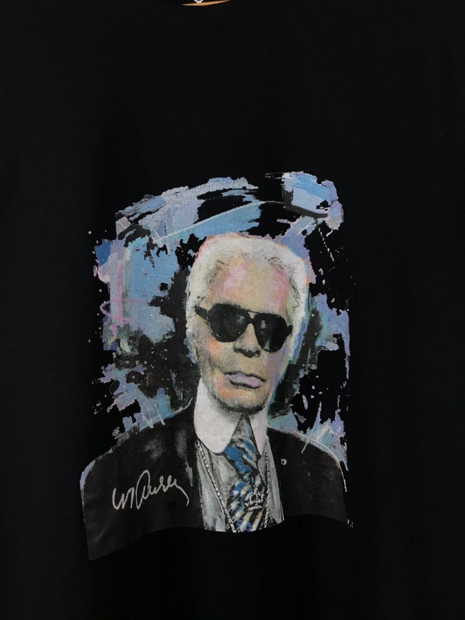 Karl Lagerfeld × Other Celebrity icons Karl Lagerfeld streetwear black tee Size US M / EU 48-50 / 2 - 3 Thumbnail