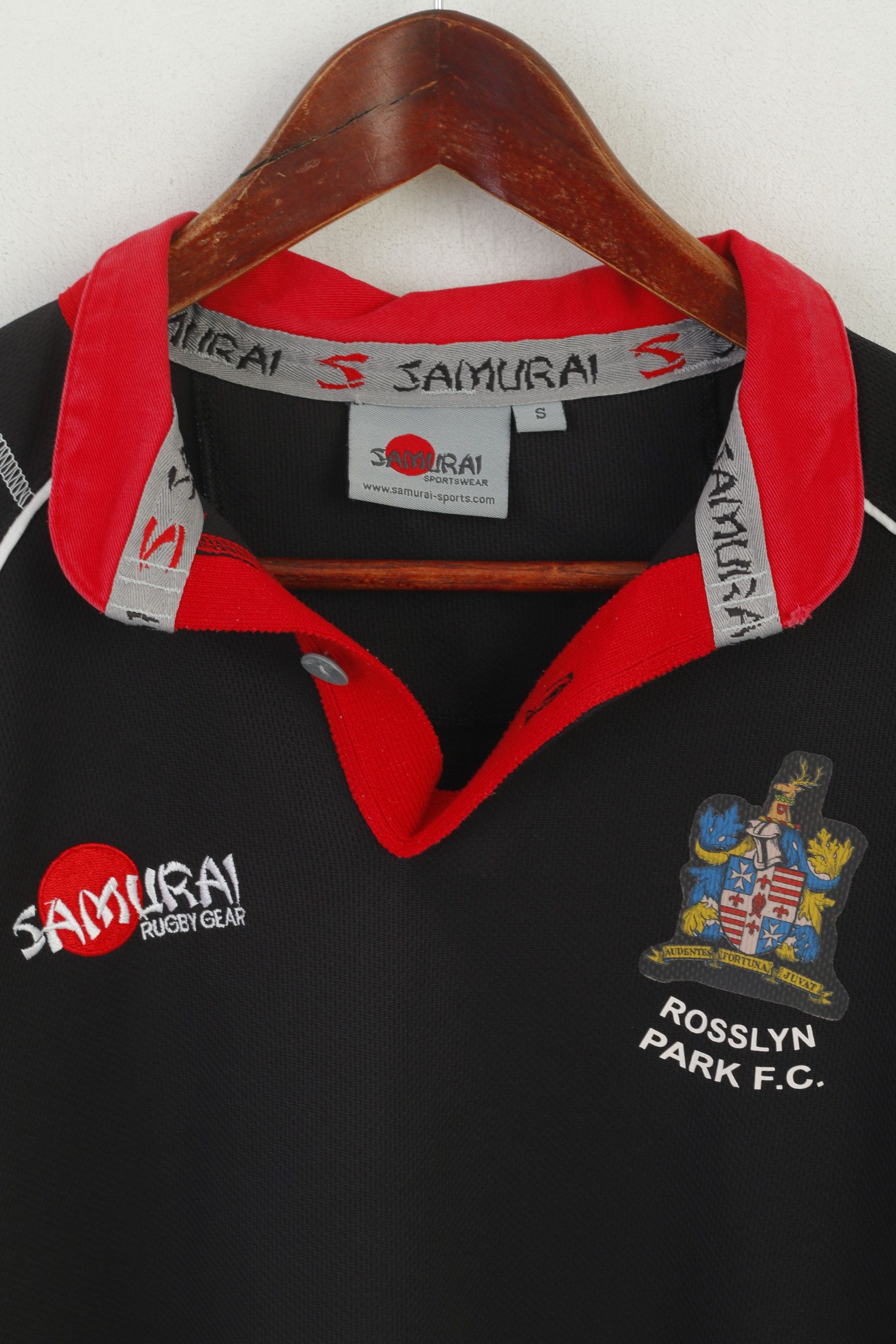 Vintage Samurai Men S Shirt Black Rugby Rosslyn Park FC Top 2959 Size US S / EU 44-46 / 1 - 2 Thumbnail
