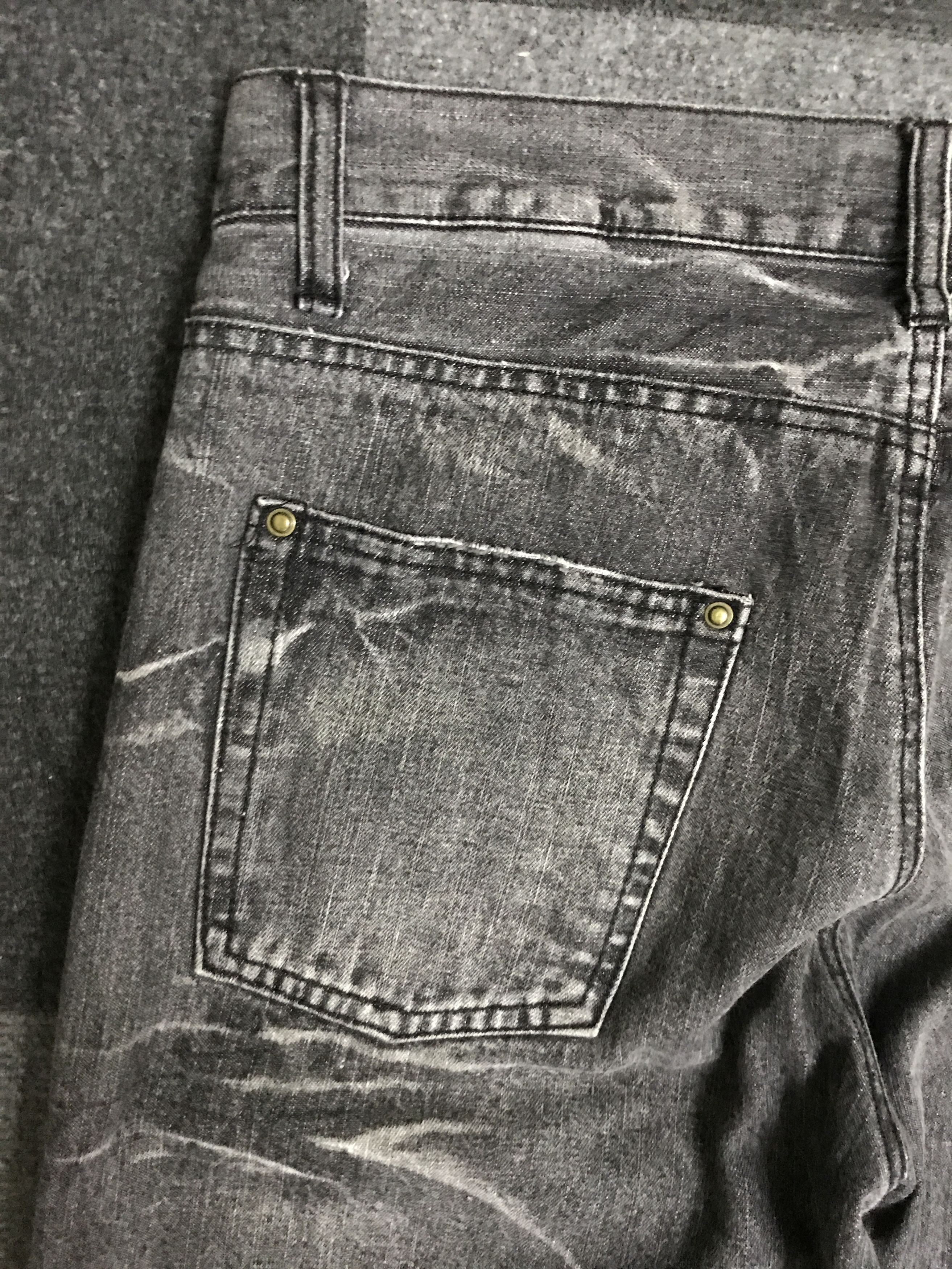 Japanese Brand D127 LOWBOX Japan Artisanal Fades Distressed Jeans Size US 31 - 12 Thumbnail