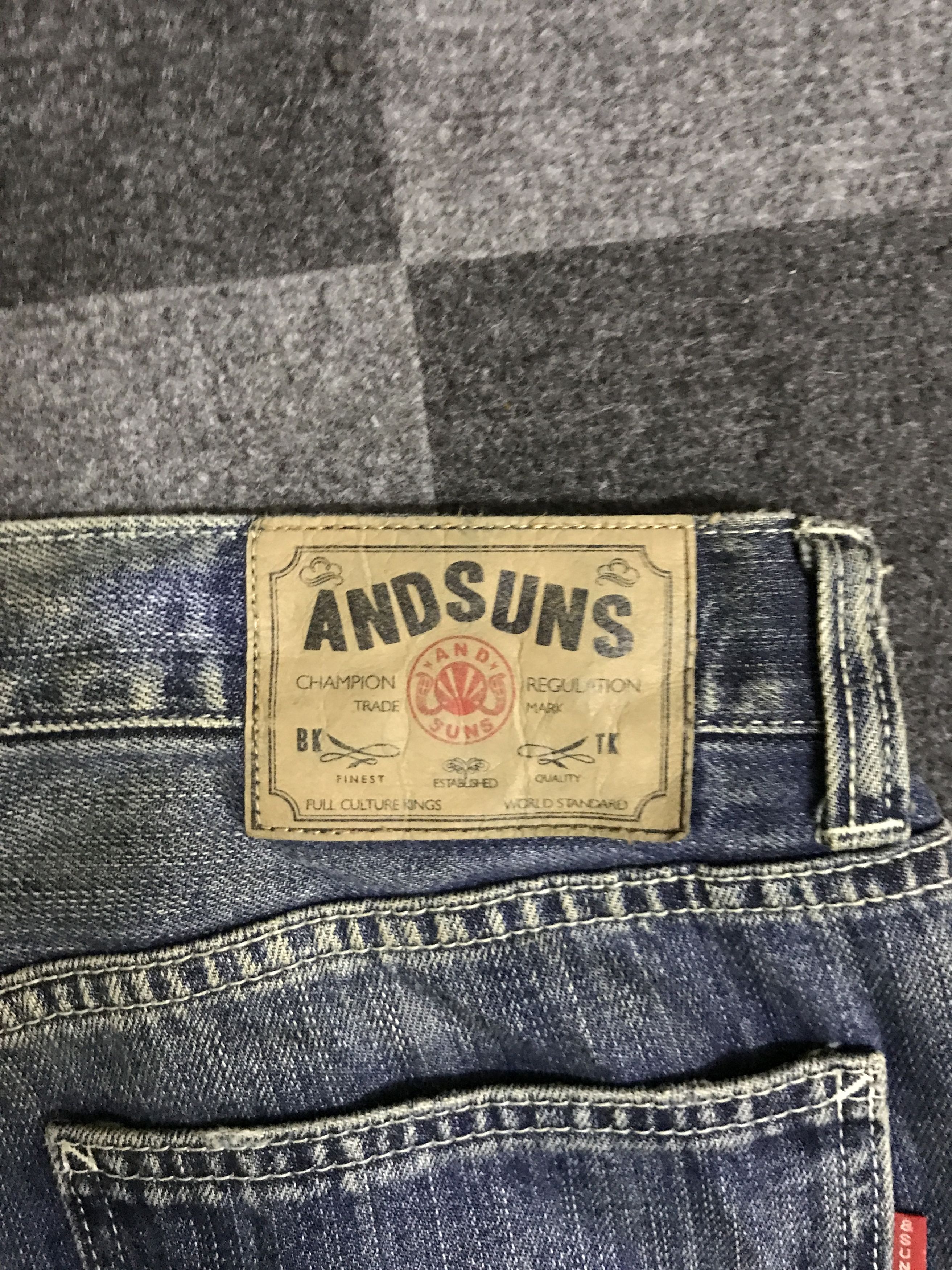 Japanese Brand D128 AND SUNS Japan Shot Distressed Jeans Size US 36 / EU 52 - 16 Thumbnail