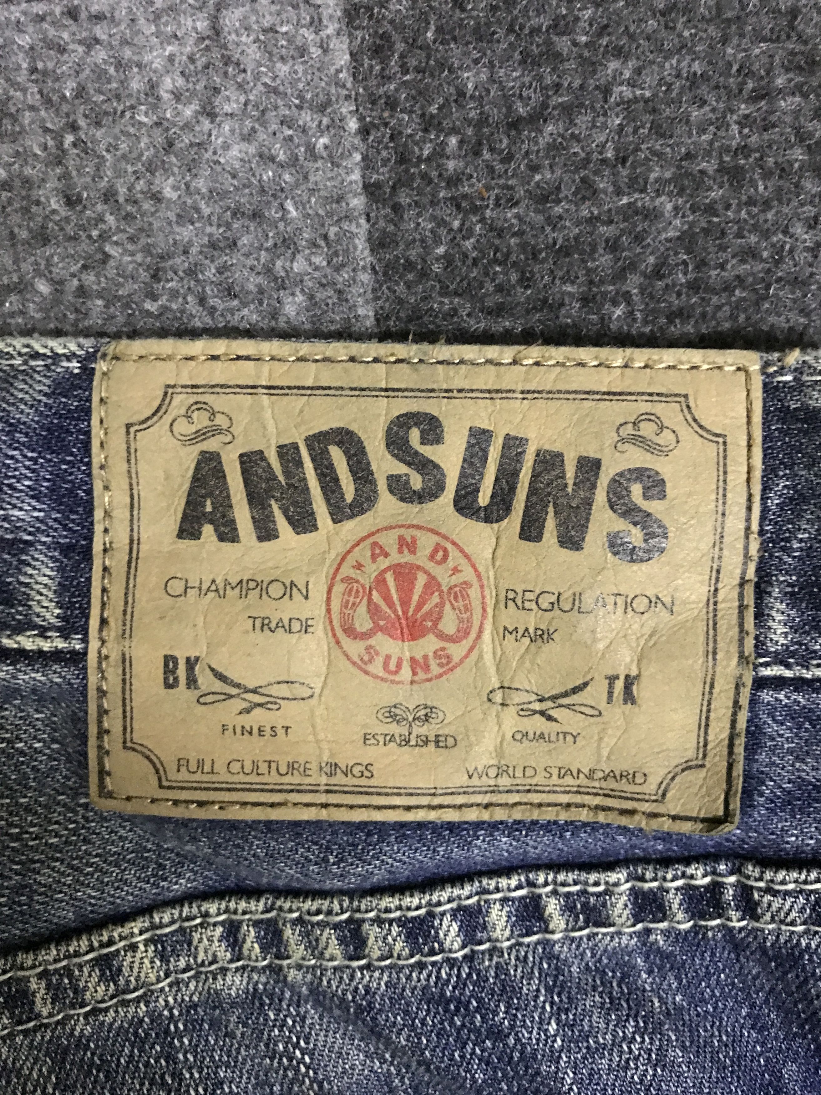 Japanese Brand D128 AND SUNS Japan Shot Distressed Jeans Size US 36 / EU 52 - 21 Thumbnail
