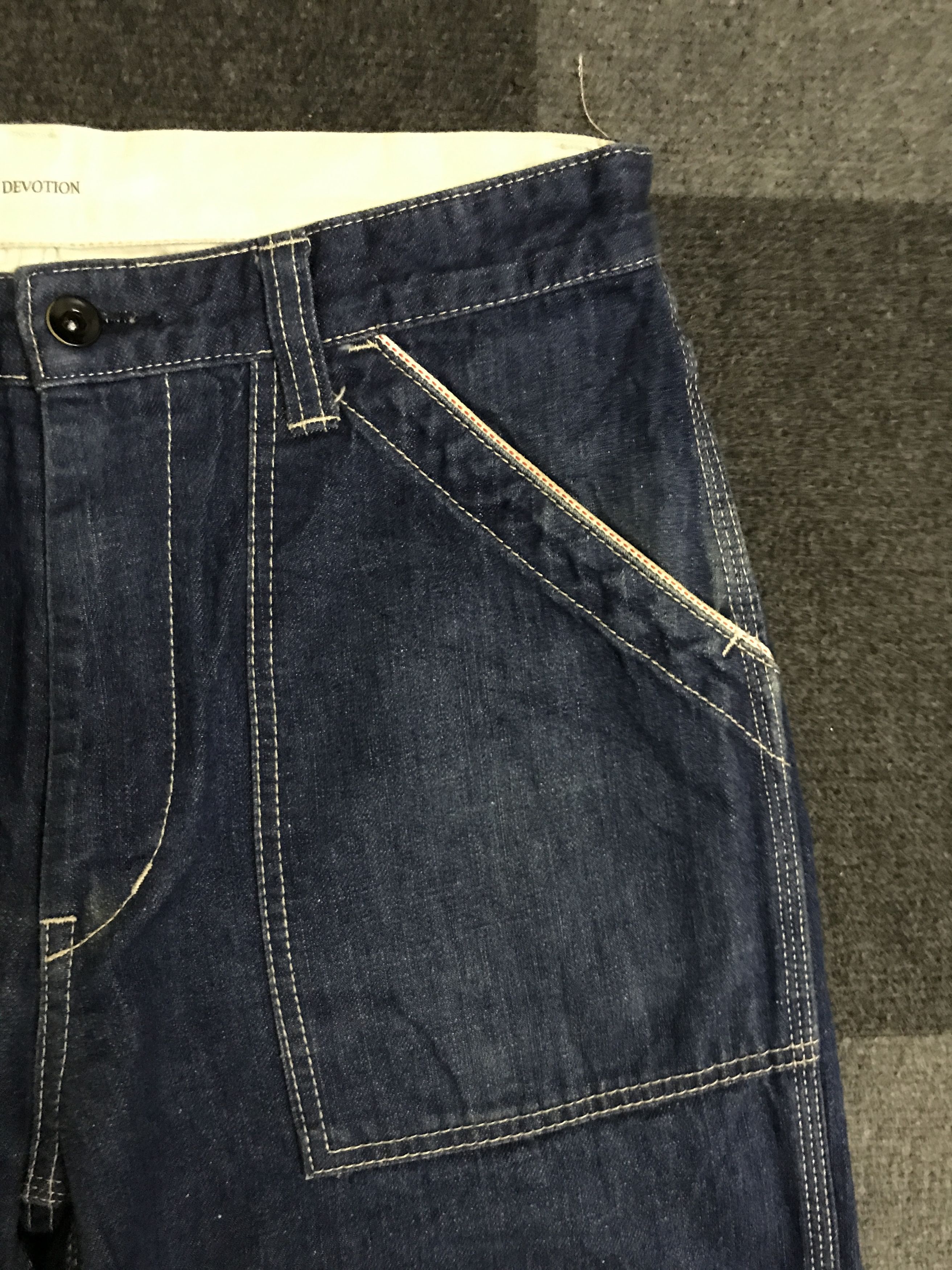 Japanese Brand D132 DEVOTION STUDIOS RedLine Military Baker Jeans Size US 32 / EU 48 - 8 Thumbnail
