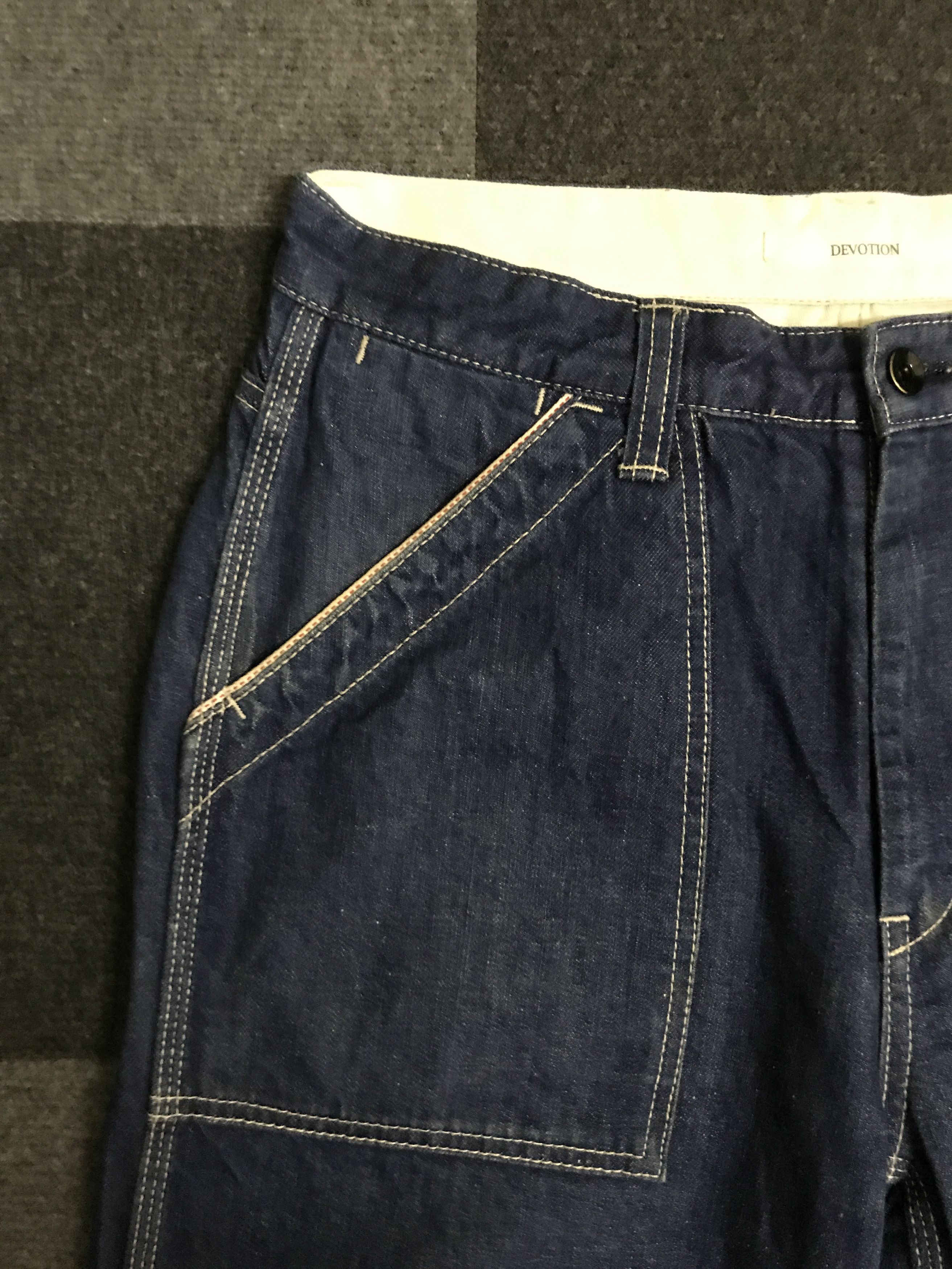 Japanese Brand D132 DEVOTION STUDIOS RedLine Military Baker Jeans Size US 32 / EU 48 - 9 Thumbnail
