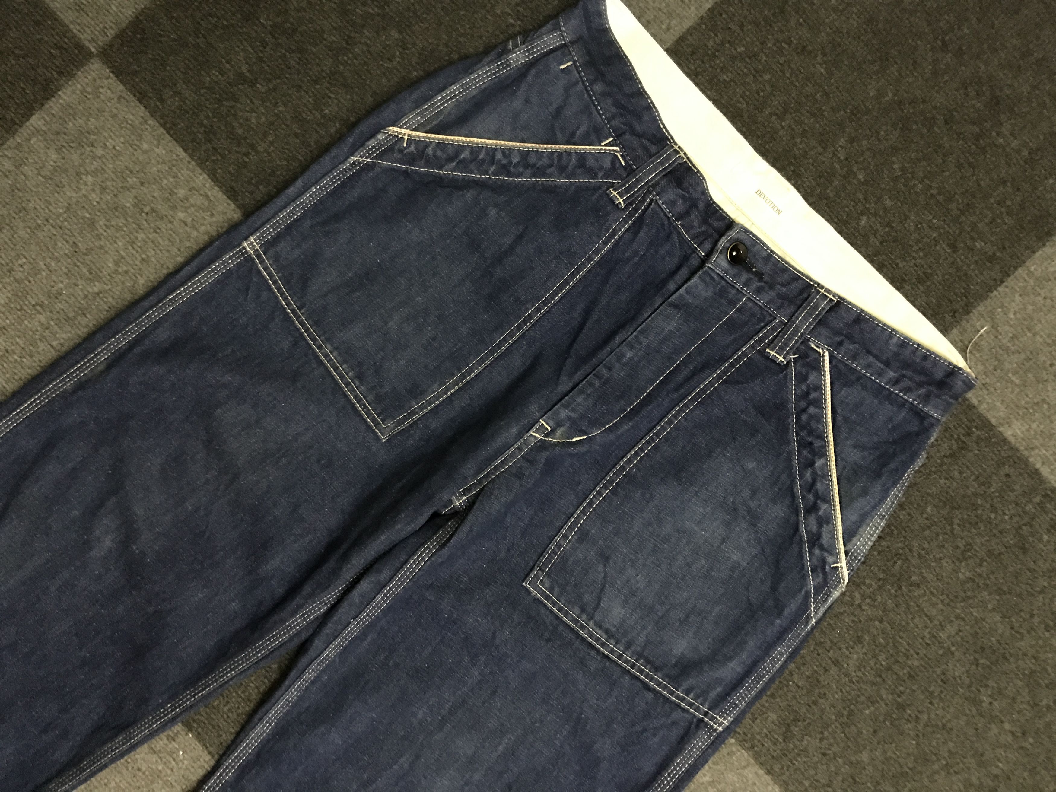 Japanese Brand D132 DEVOTION STUDIOS RedLine Military Baker Jeans Size US 32 / EU 48 - 4 Thumbnail