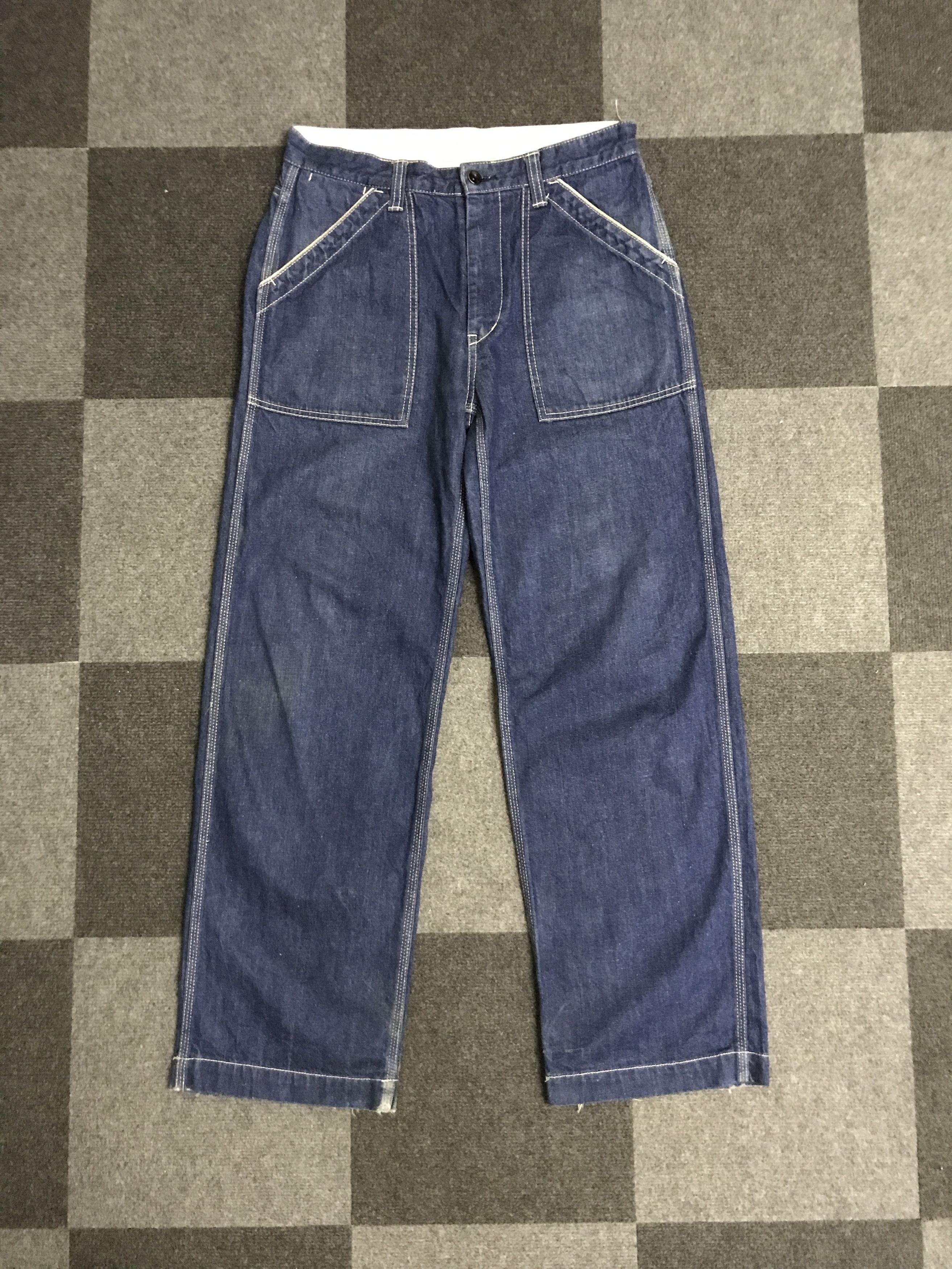 Japanese Brand D132 DEVOTION STUDIOS RedLine Military Baker Jeans Size US 32 / EU 48 - 3 Thumbnail