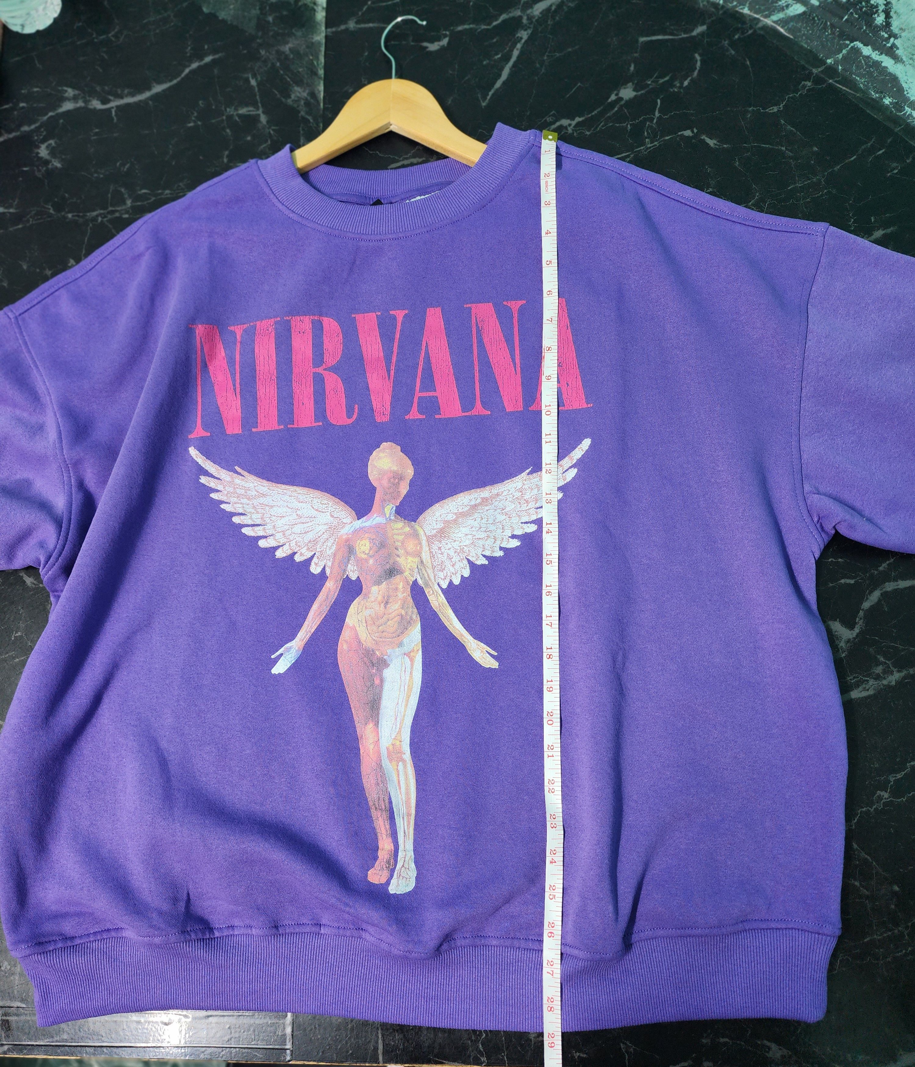 H&M × Nirvana × Vintage NICE ❗️Nirvana In Utero X H&M Oversize sweatshirt Size US L / EU 52-54 / 3 - 11 Thumbnail