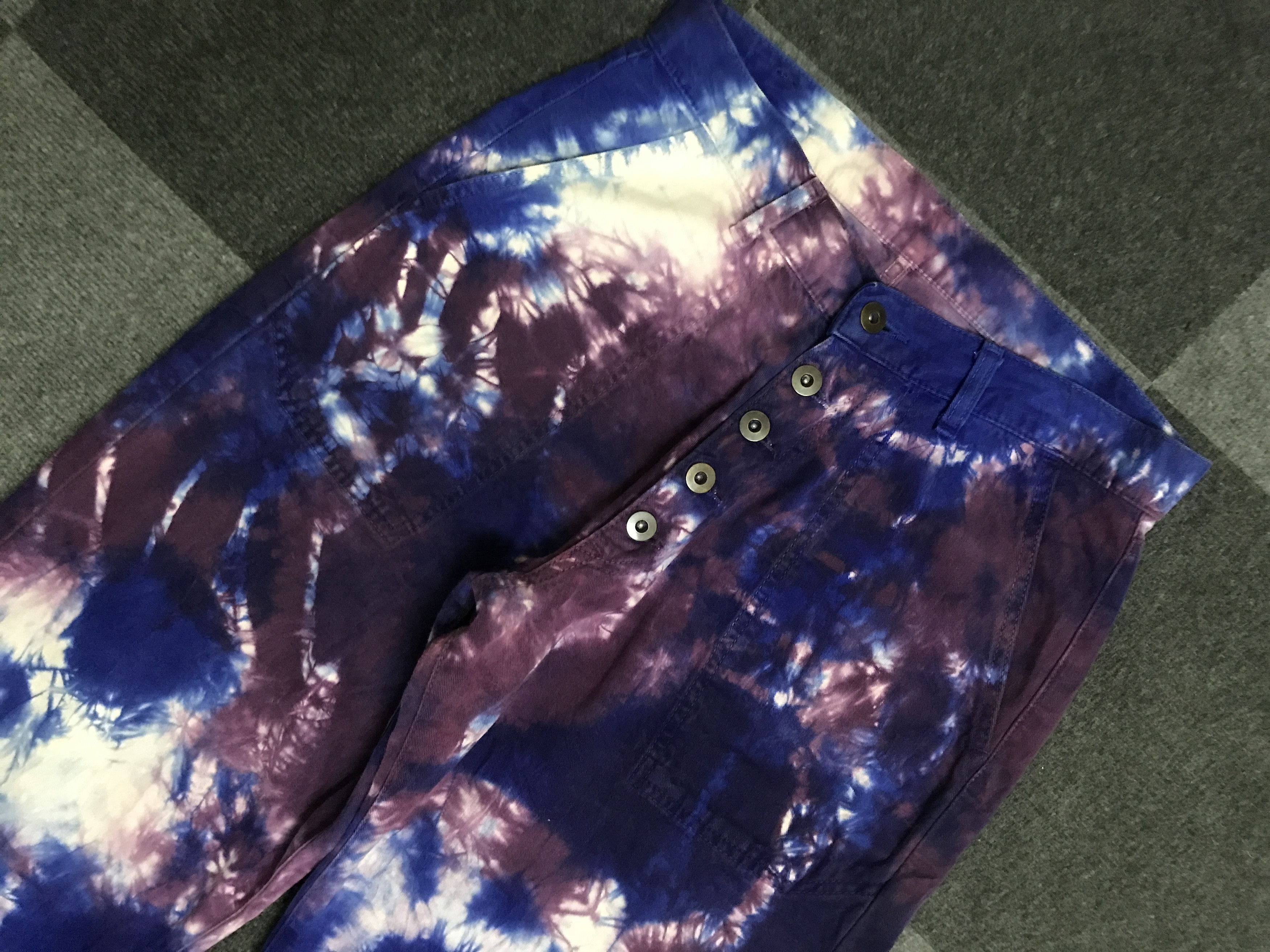 Fiorucci P59 FIORUCCI Italu Archival Tye Dye Baker Pant Size US 29 - 2 Thumbnail